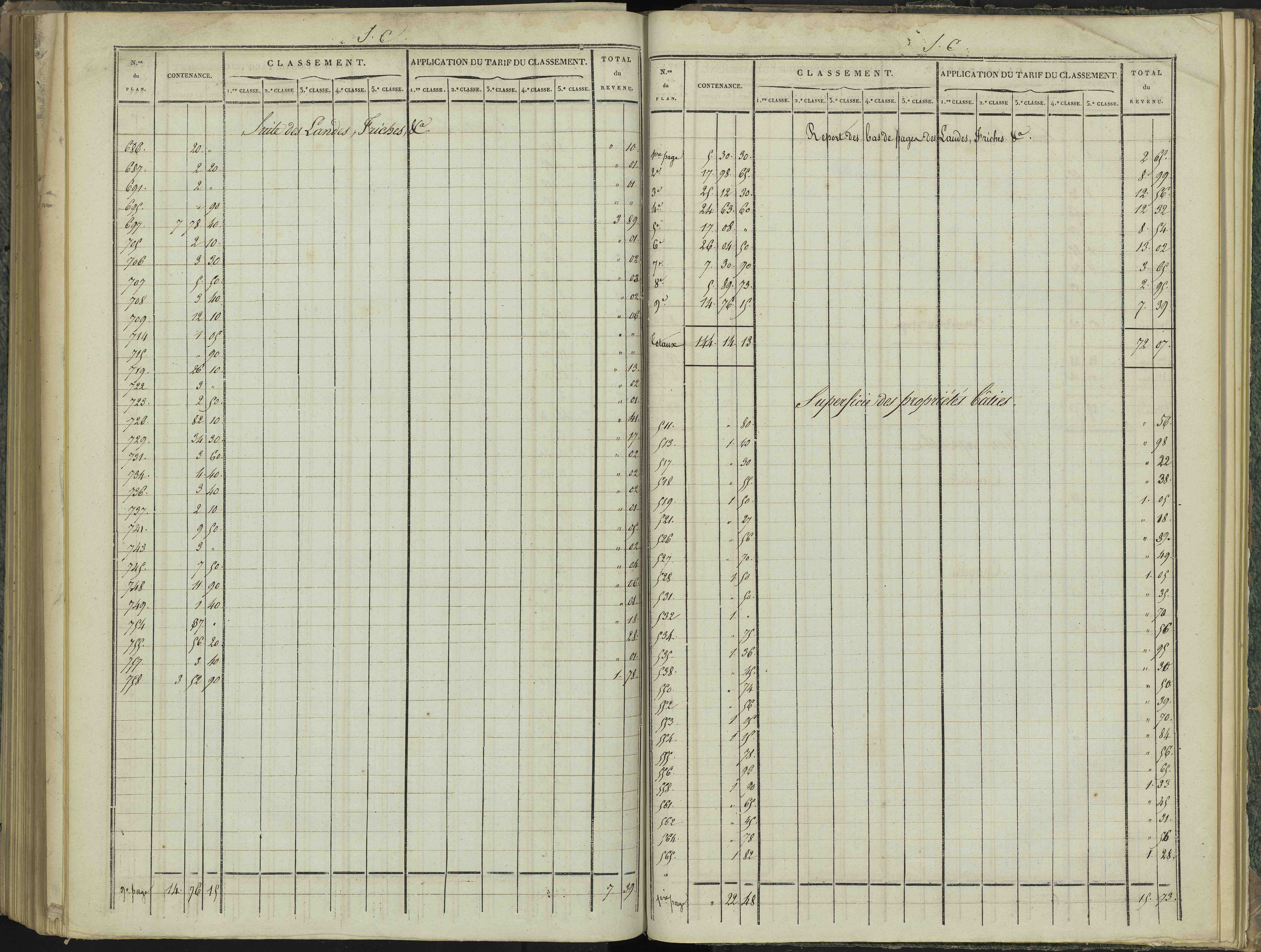 Aspres-sur-Buëch - 3 P 102/7 - 3 P 102/7 - Relevé des numéros de même nature : section C 