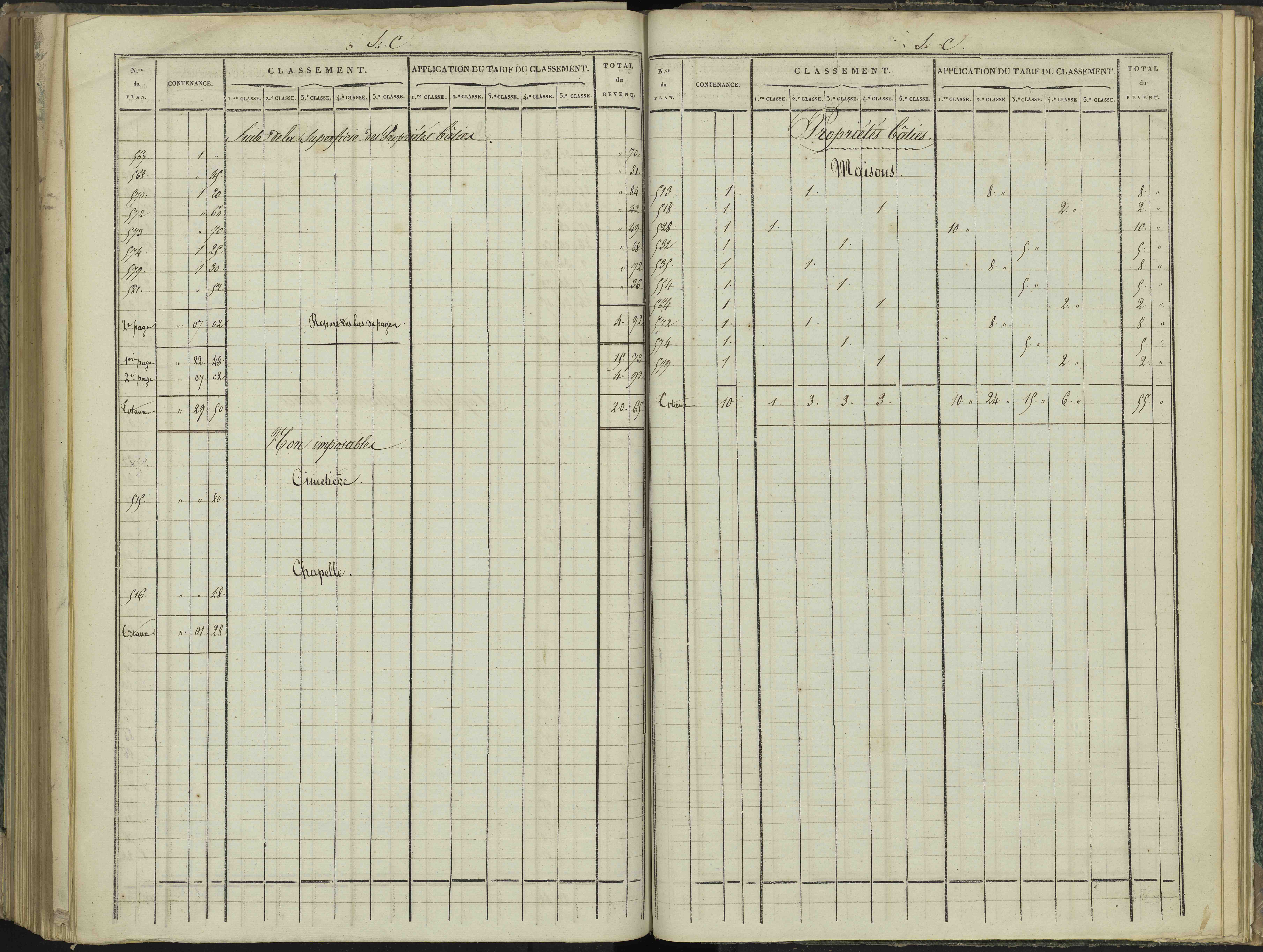 Aspres-sur-Buëch - 3 P 102/7 - 3 P 102/7 - Relevé des numéros de même nature : section C 
