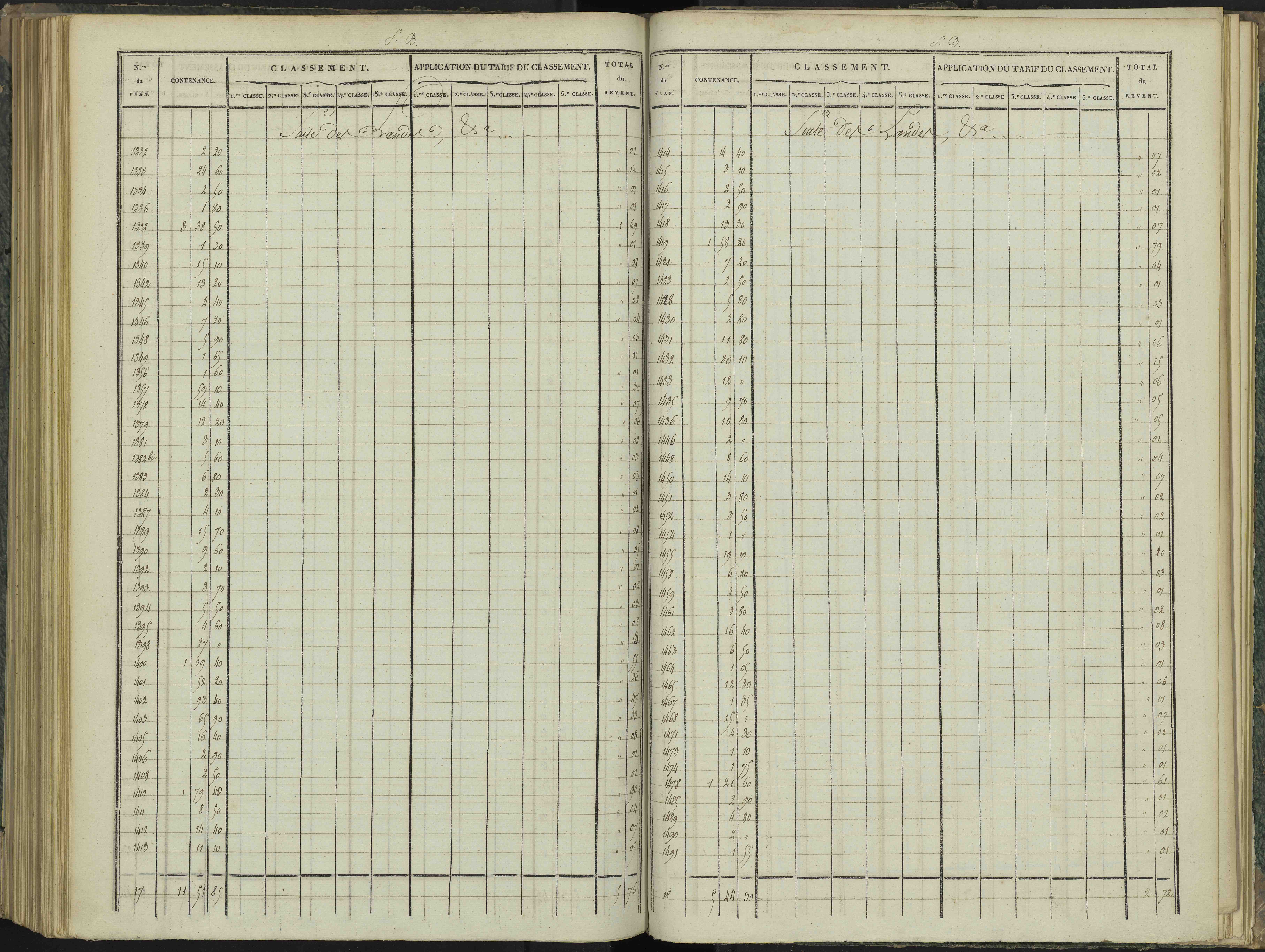 Aspres-sur-Buëch - 3 P 102/6 - 3 P 102/6 - Relevé des numéros de même nature : section B 