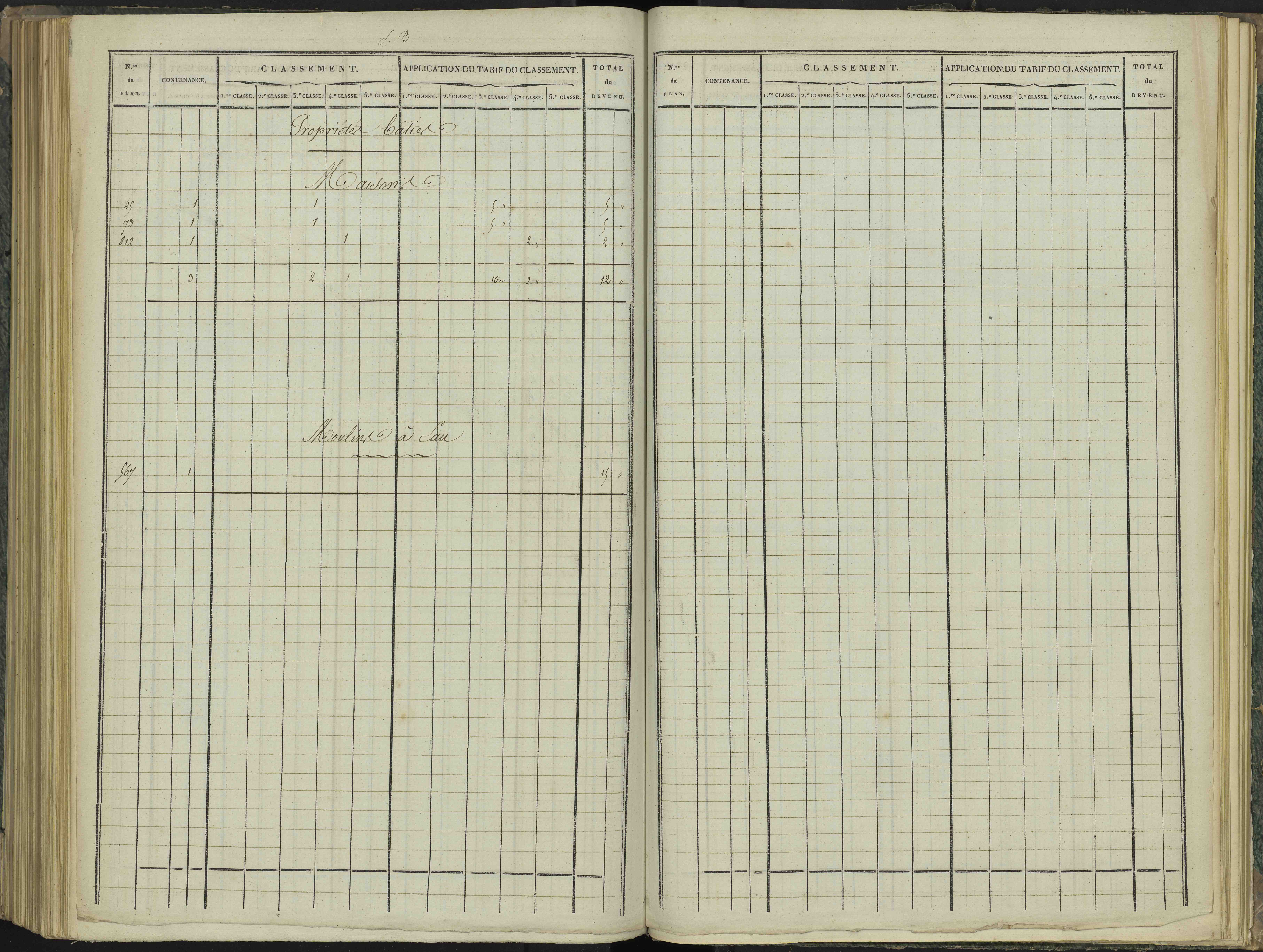 Aspres-sur-Buëch - 3 P 102/6 - 3 P 102/6 - Relevé des numéros de même nature : section B 