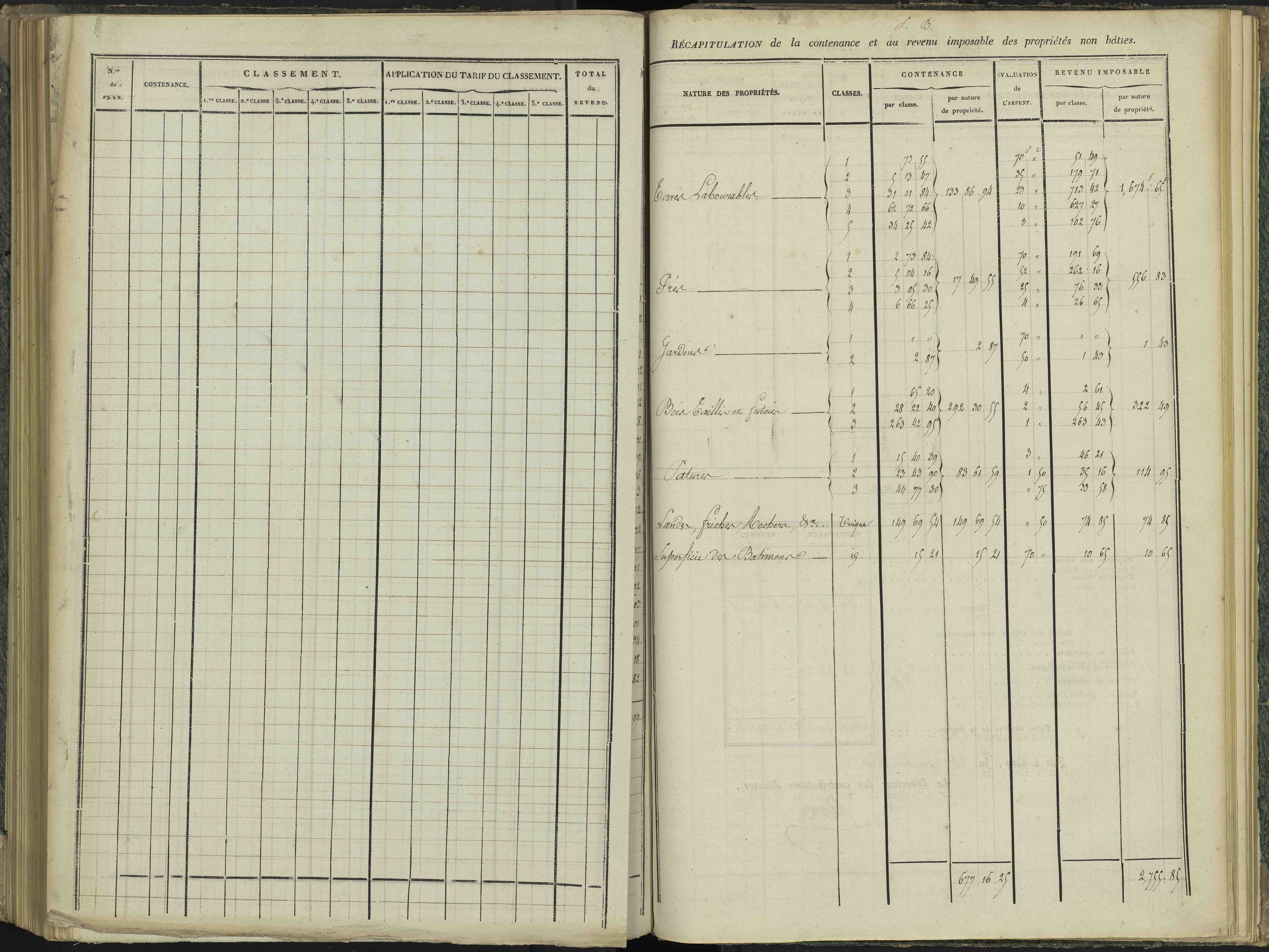 Aspres-sur-Buëch - 3 P 102/6 - 3 P 102/6 - Relevé des numéros de même nature : section B 