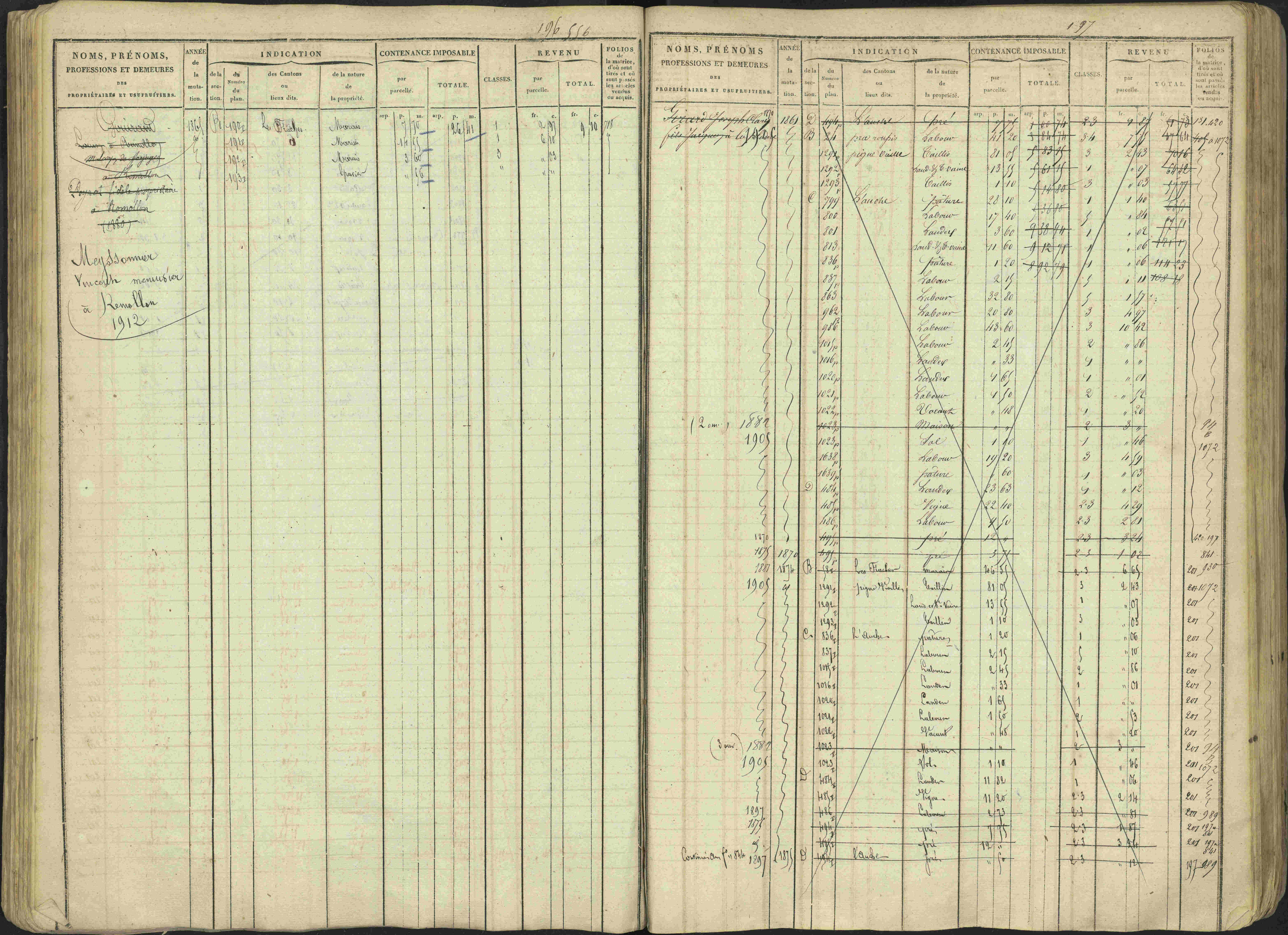Avançon - 3 P 194/1 - 3 P 194/1 - Matrice, folios 1-772. 