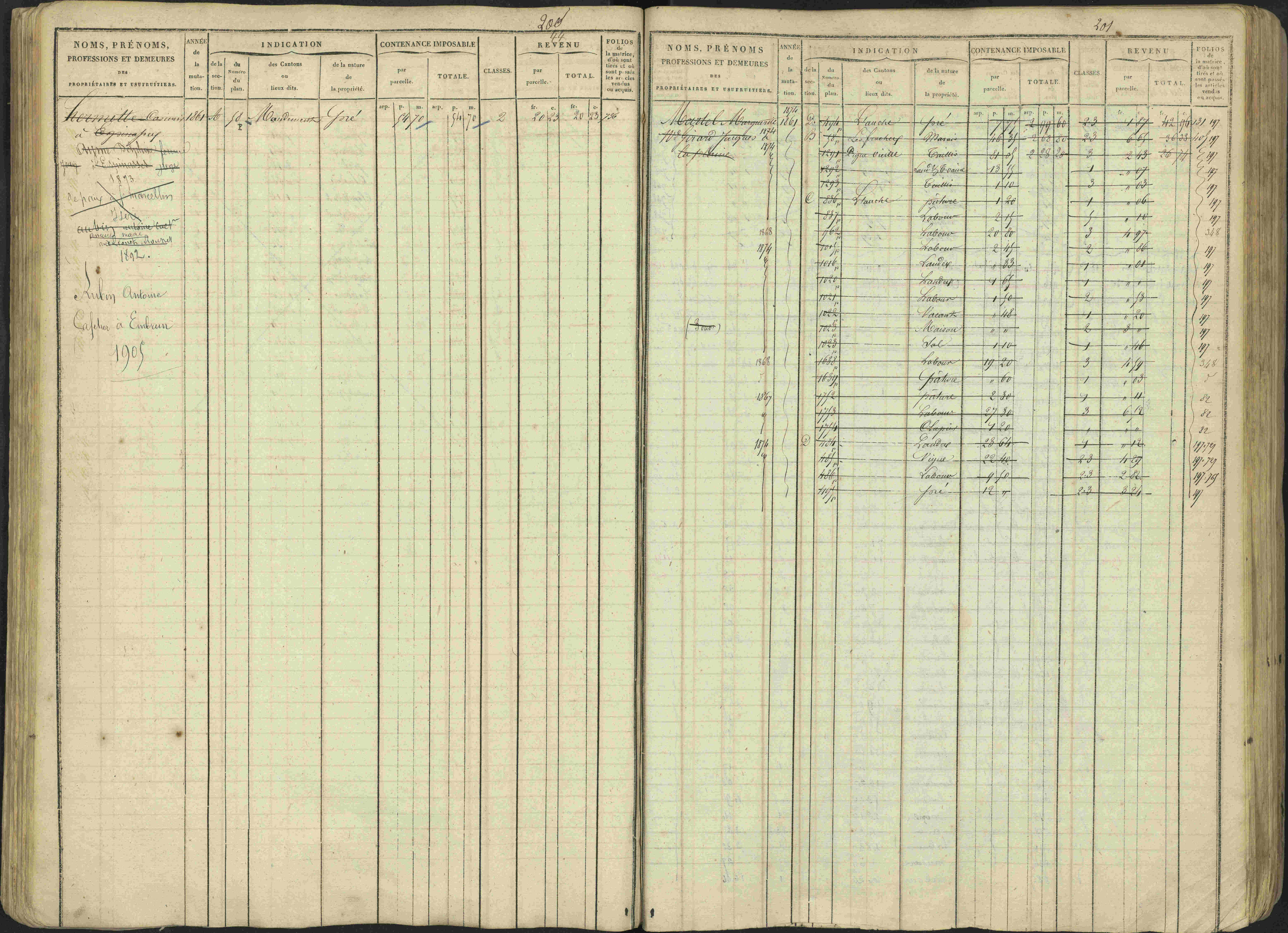 Avançon - 3 P 194/1 - 3 P 194/1 - Matrice, folios 1-772. 
