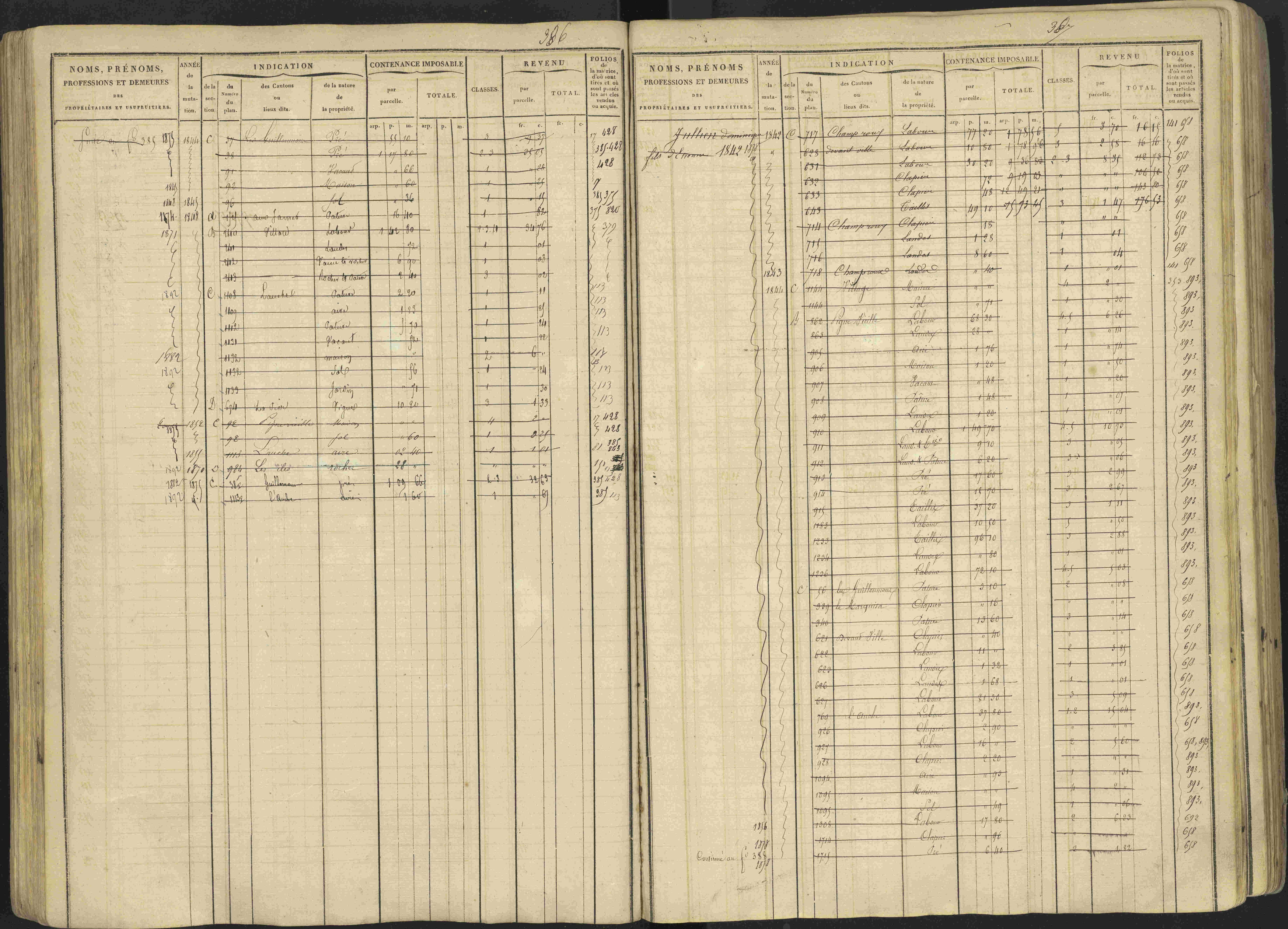 Avançon - 3 P 194/1 - 3 P 194/1 - Matrice, folios 1-772. 
