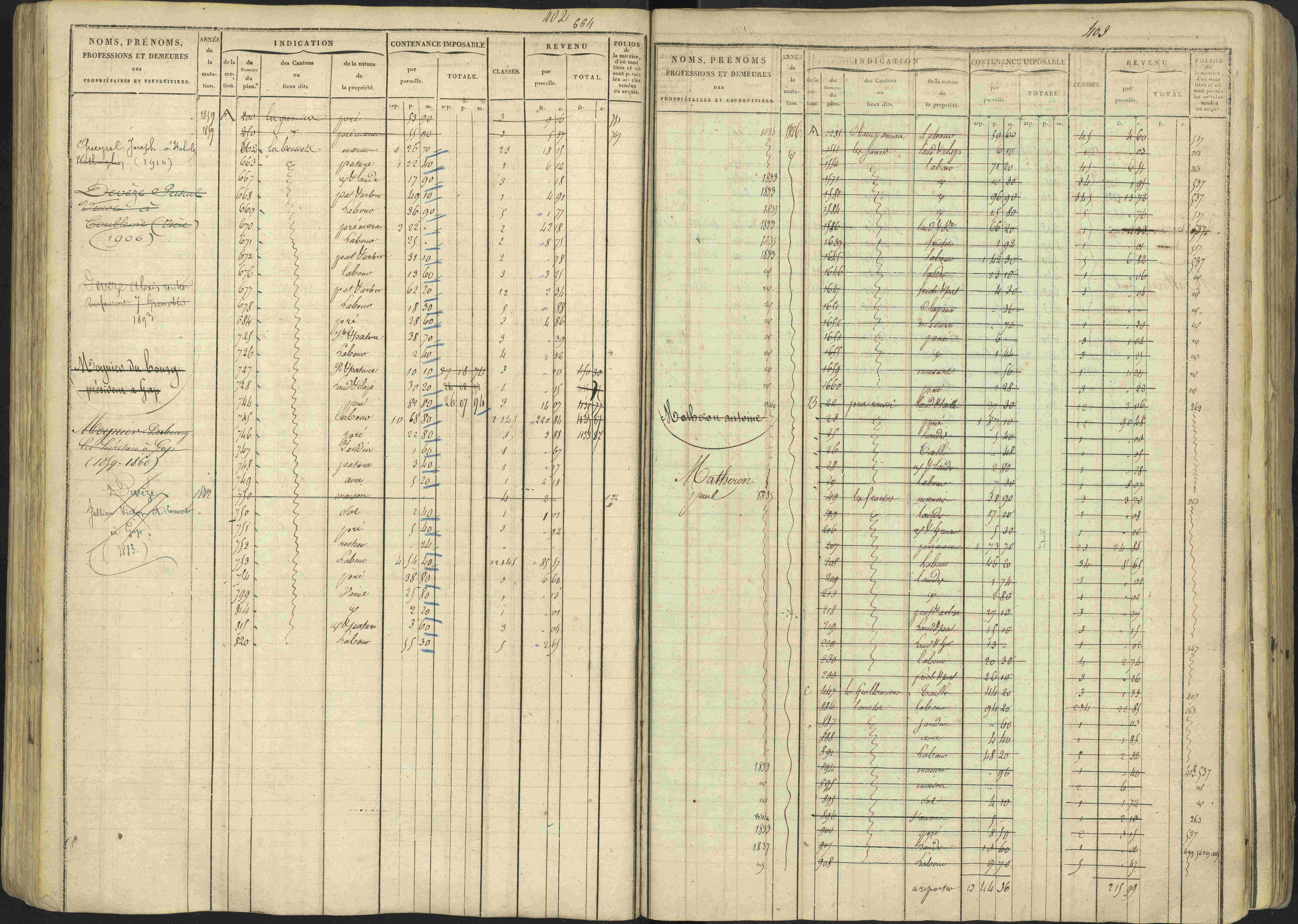 Avançon - 3 P 194/1 - 3 P 194/1 - Matrice, folios 1-772. 