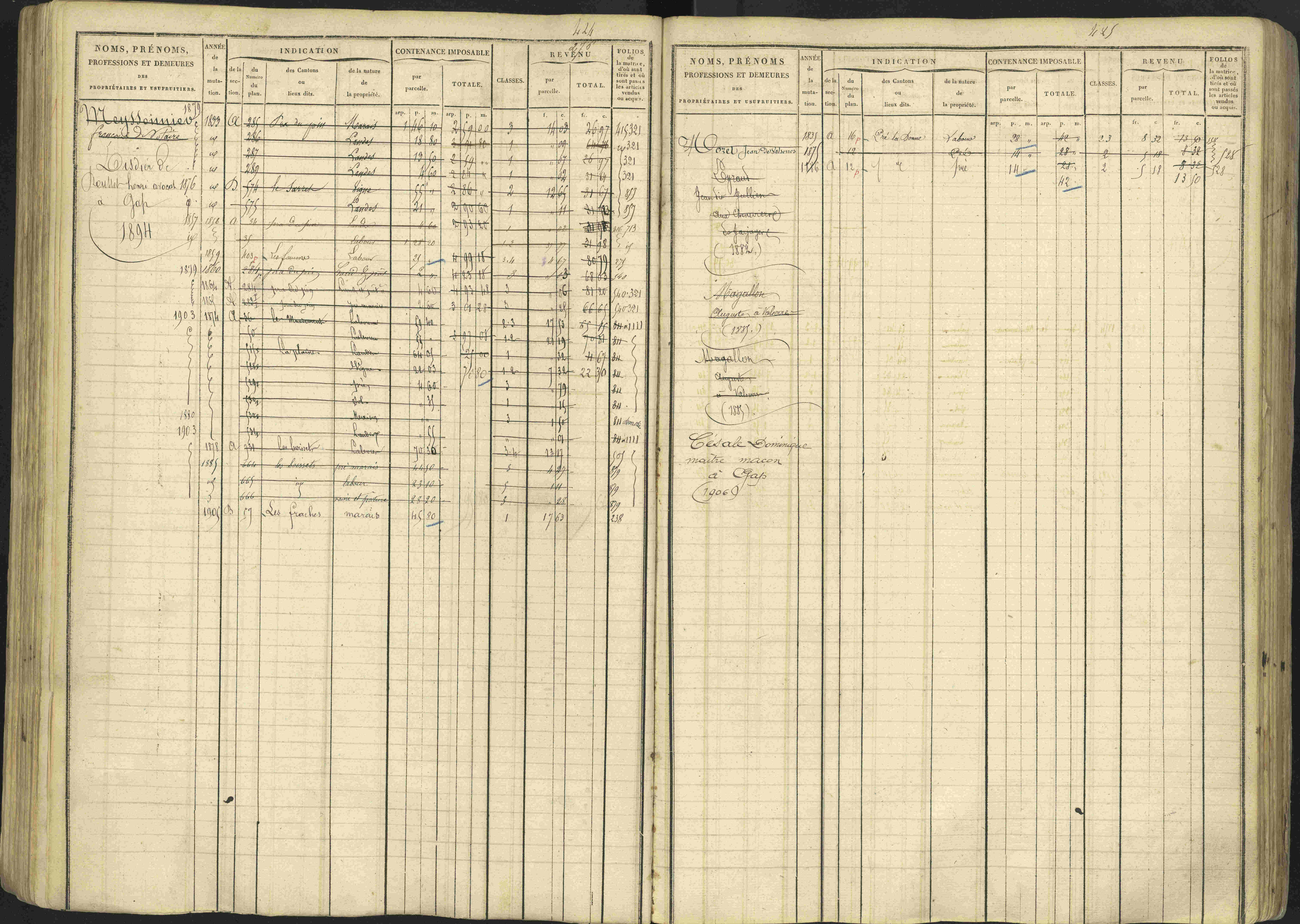 Avançon - 3 P 194/1 - 3 P 194/1 - Matrice, folios 1-772. 