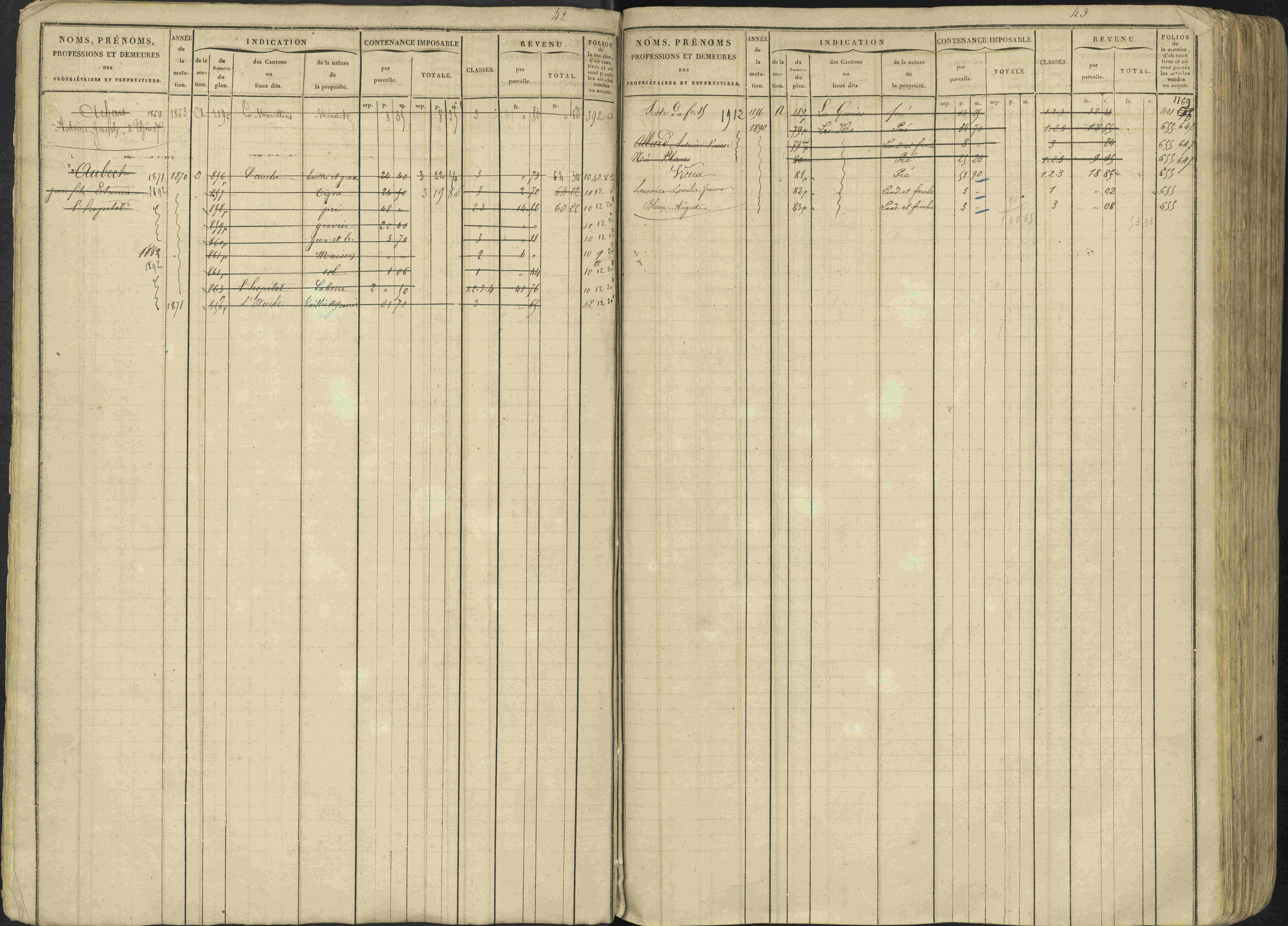 Avançon - 3 P 194/1 - 3 P 194/1 - Matrice, folios 1-772. 