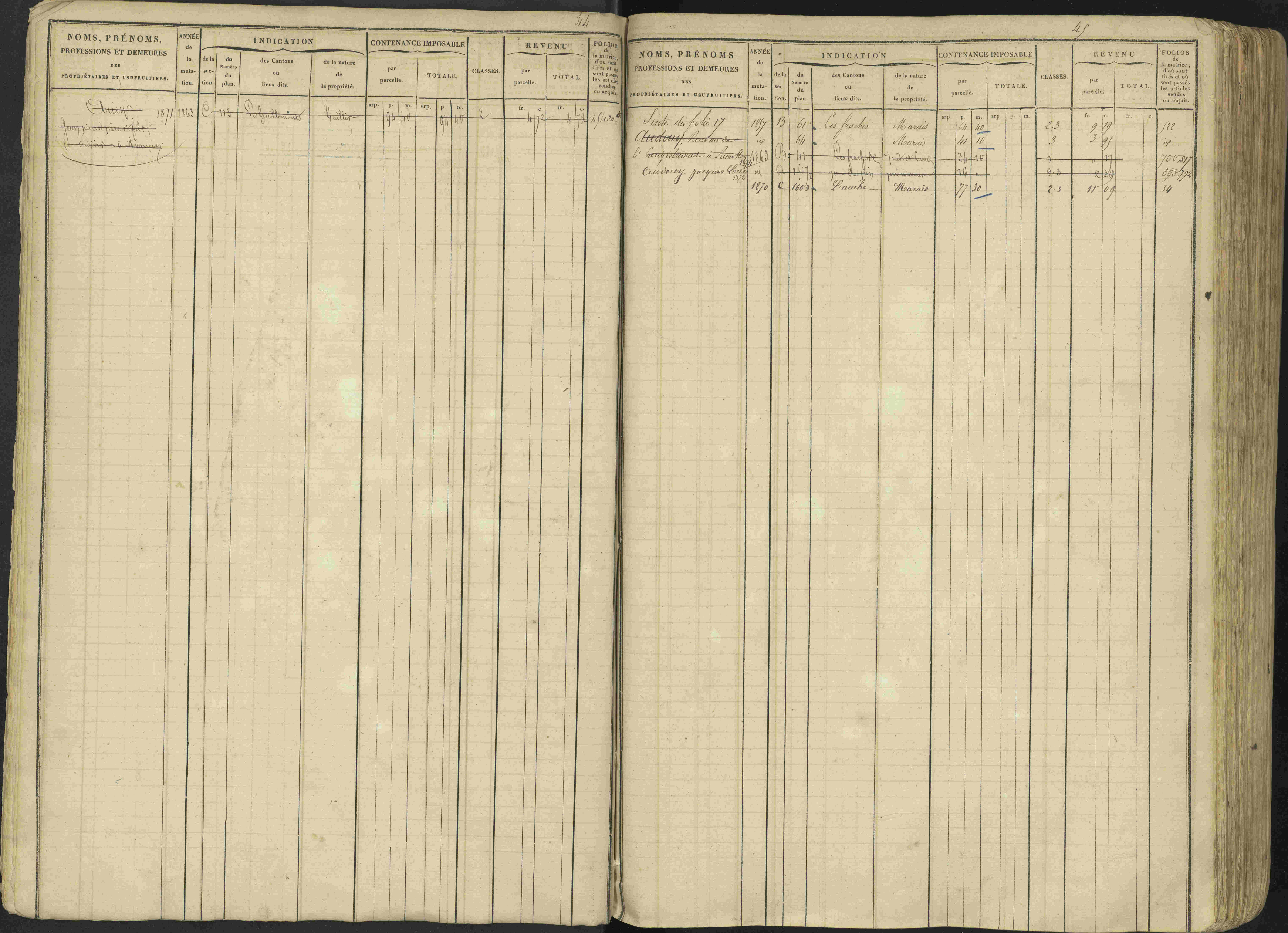 Avançon - 3 P 194/1 - 3 P 194/1 - Matrice, folios 1-772. 