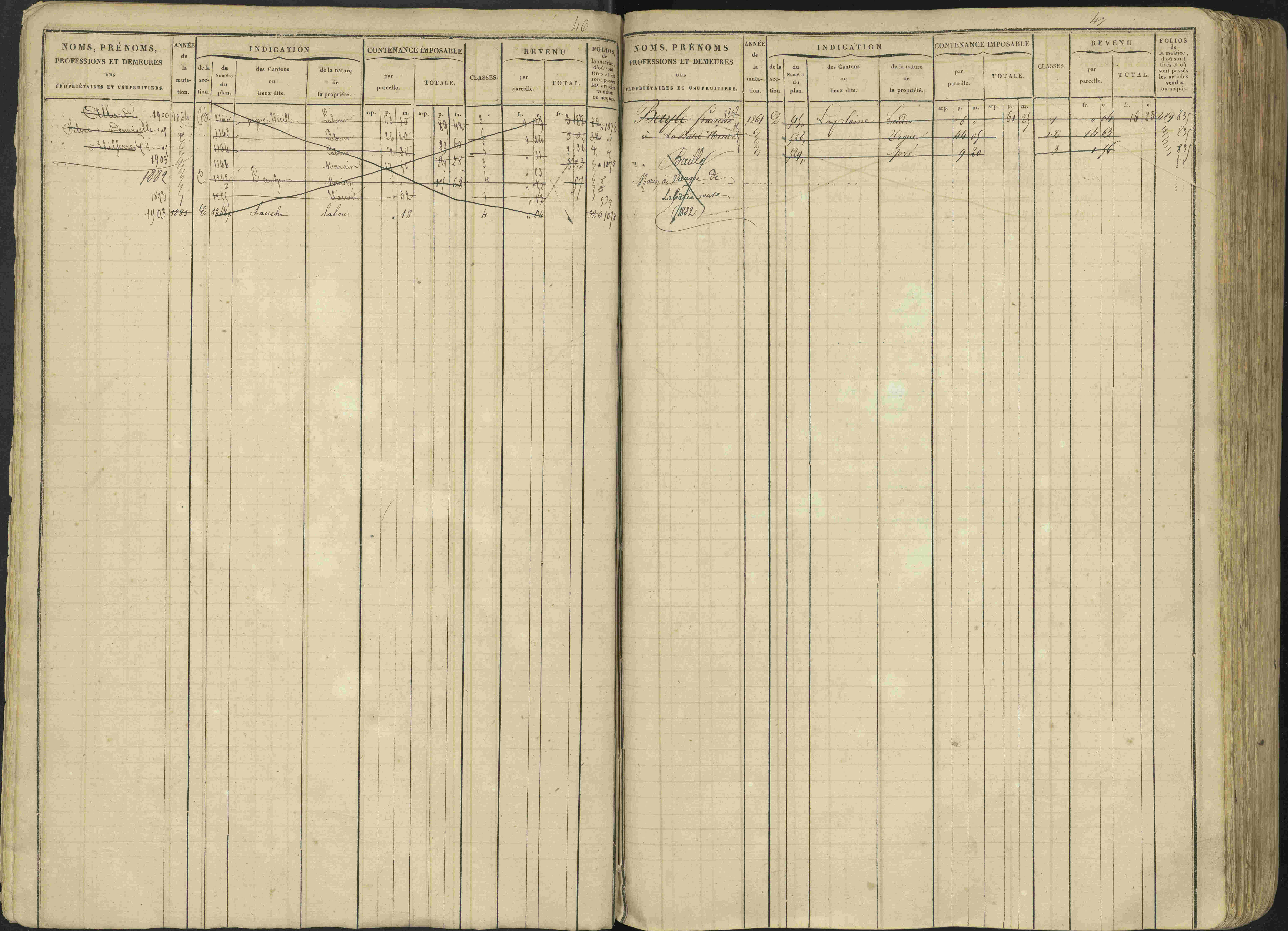 Avançon - 3 P 194/1 - 3 P 194/1 - Matrice, folios 1-772. 