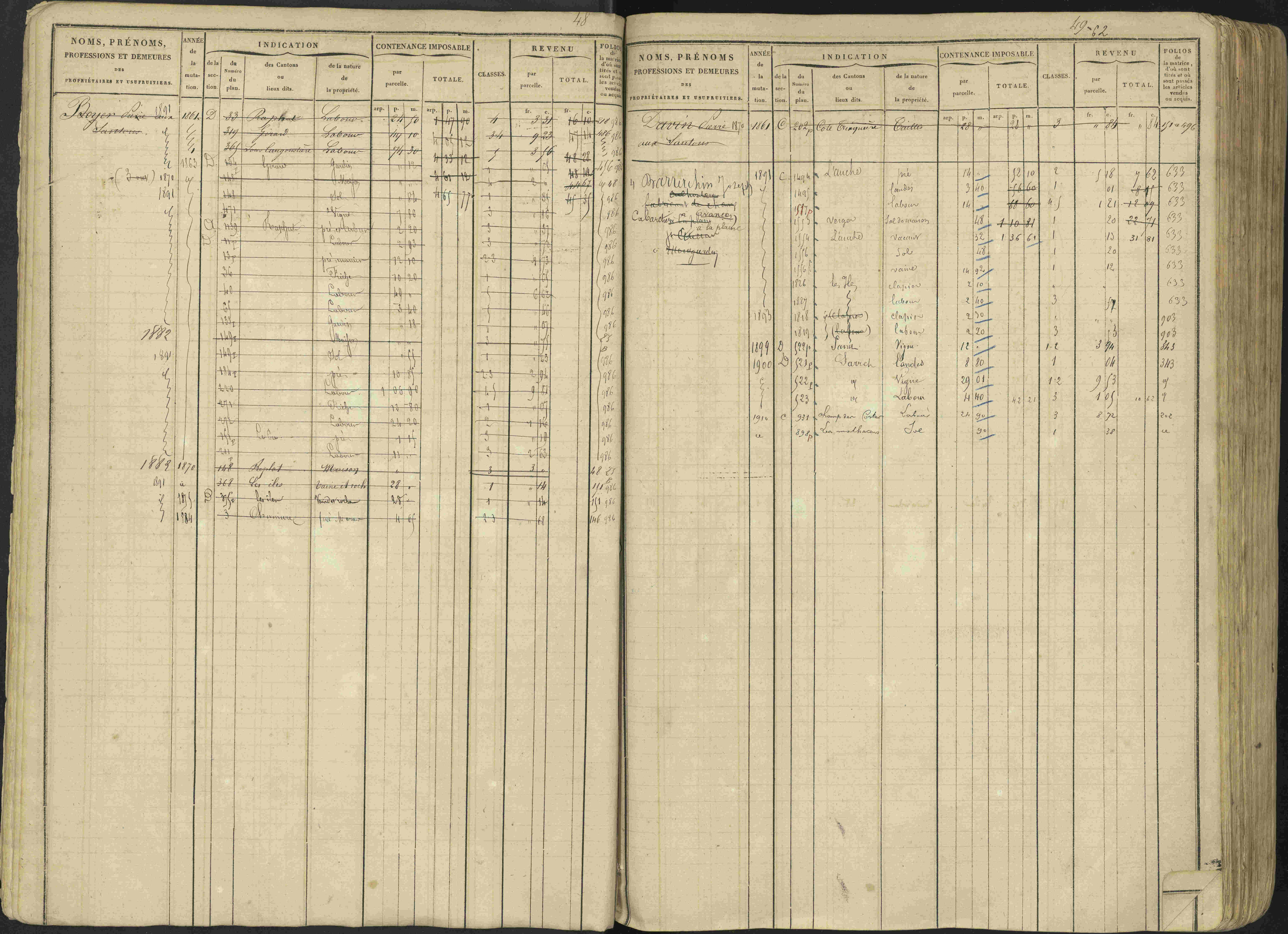 Avançon - 3 P 194/1 - 3 P 194/1 - Matrice, folios 1-772. 