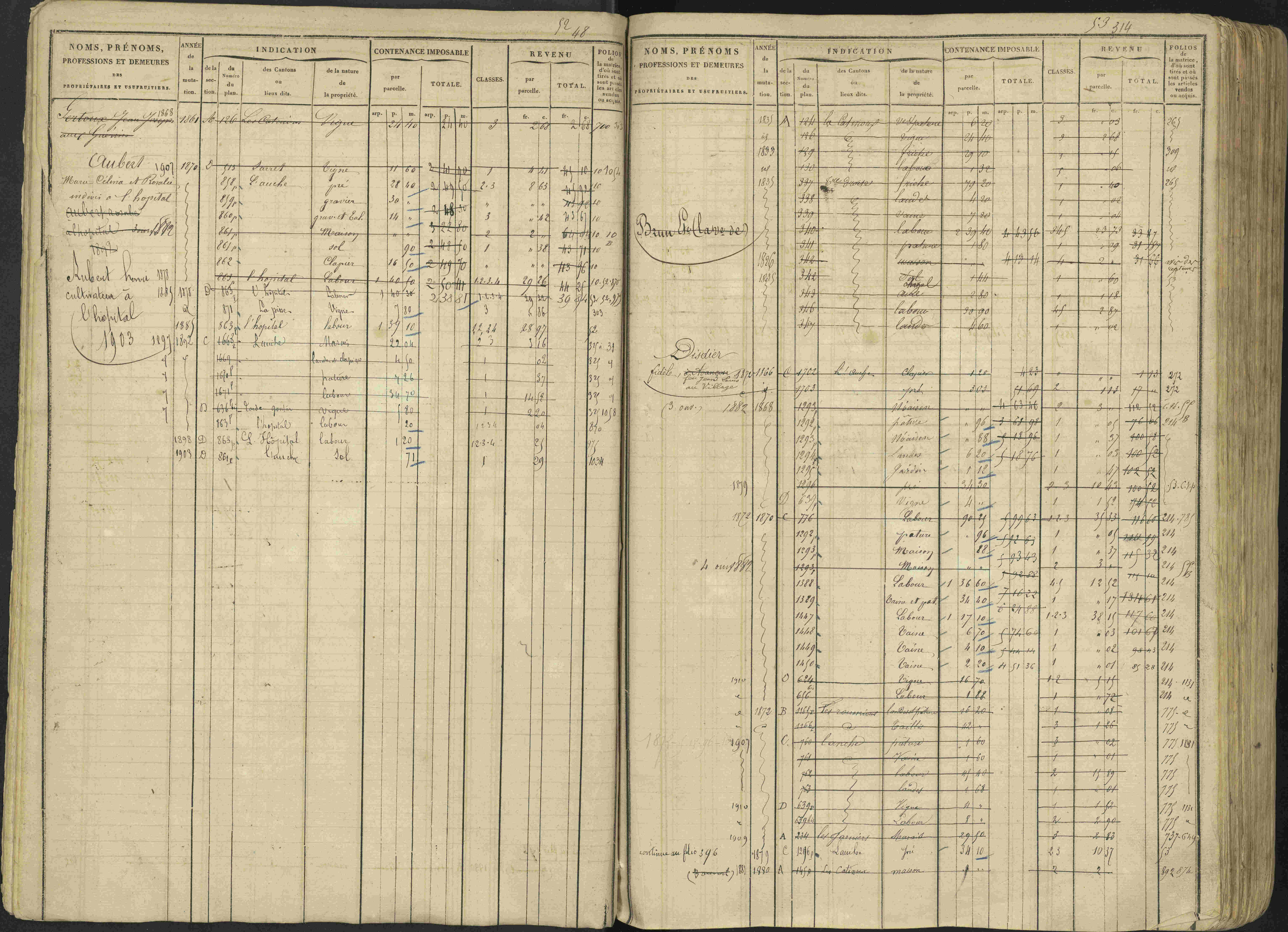 Avançon - 3 P 194/1 - 3 P 194/1 - Matrice, folios 1-772. 
