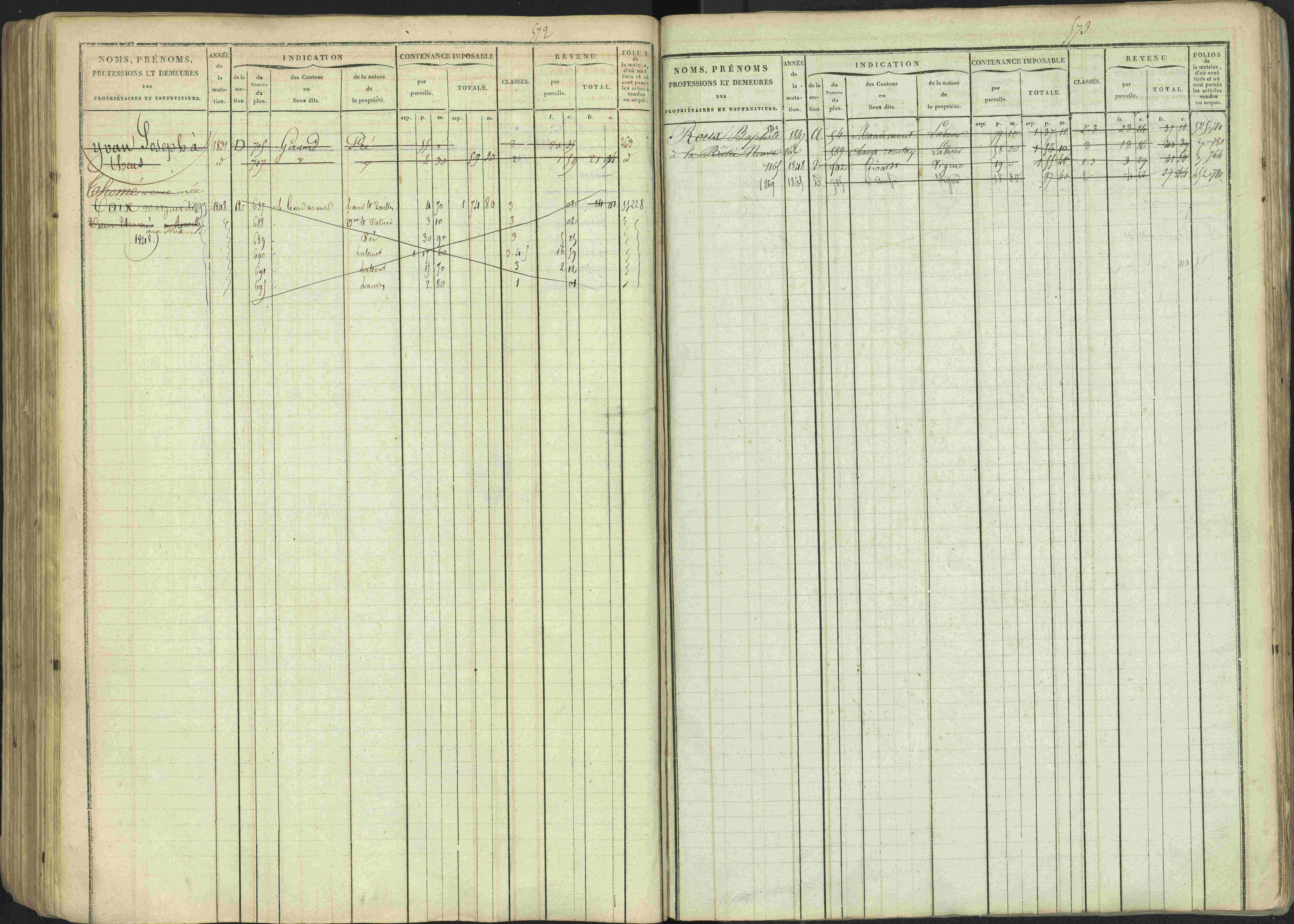 Avançon - 3 P 194/1 - 3 P 194/1 - Matrice, folios 1-772. 