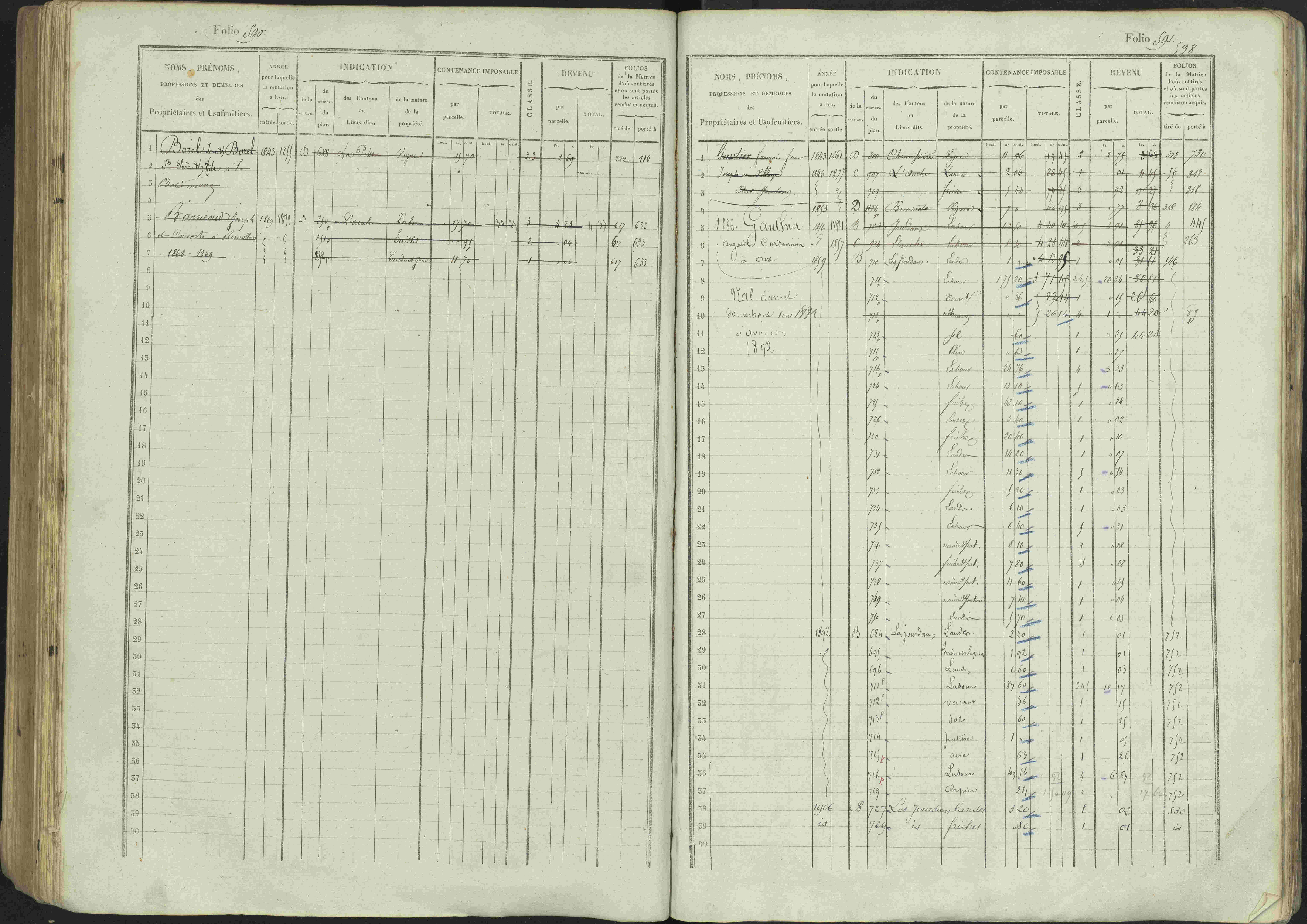 Avançon - 3 P 194/1 - 3 P 194/1 - Matrice, folios 1-772. 
