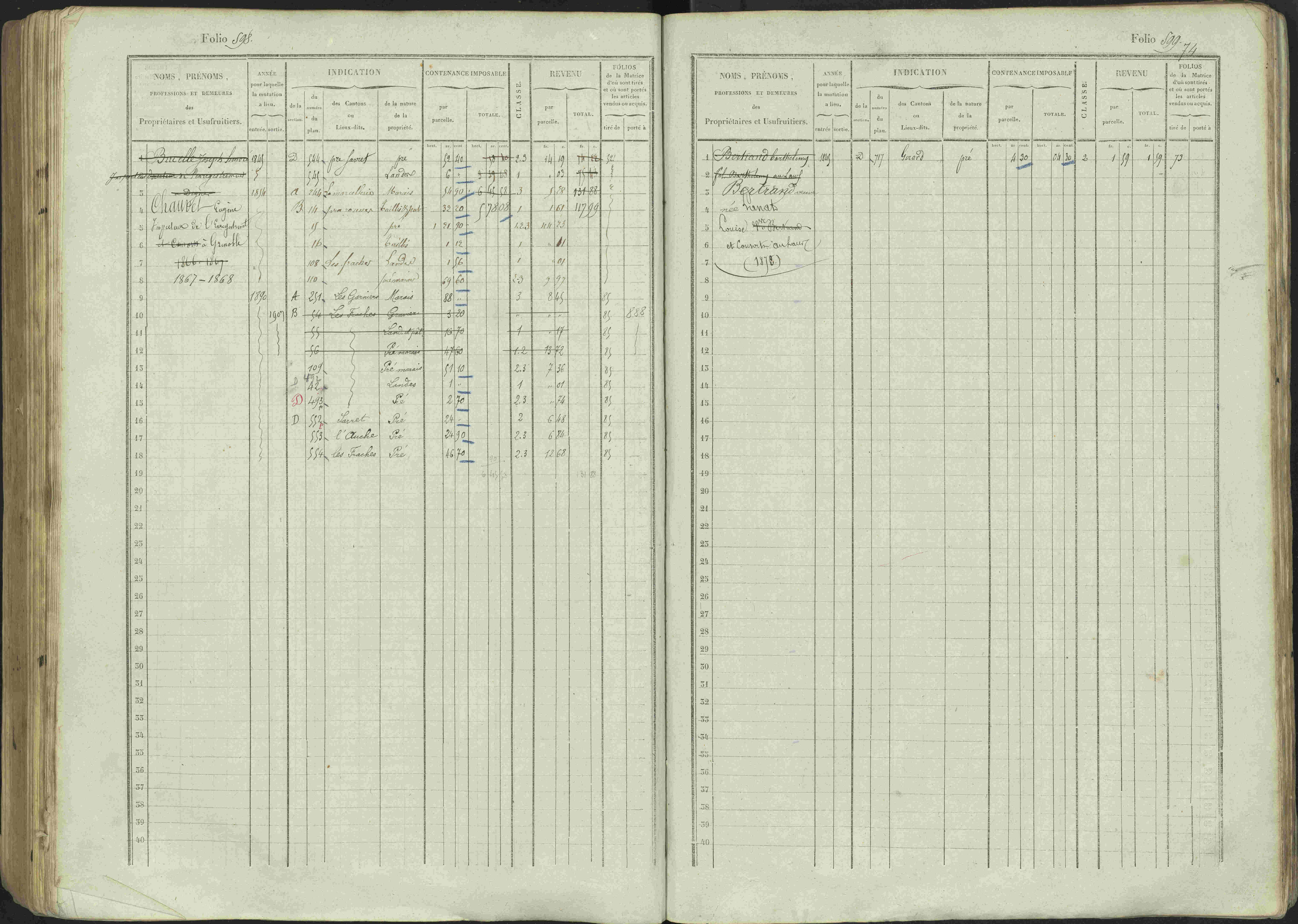 Avançon - 3 P 194/1 - 3 P 194/1 - Matrice, folios 1-772. 