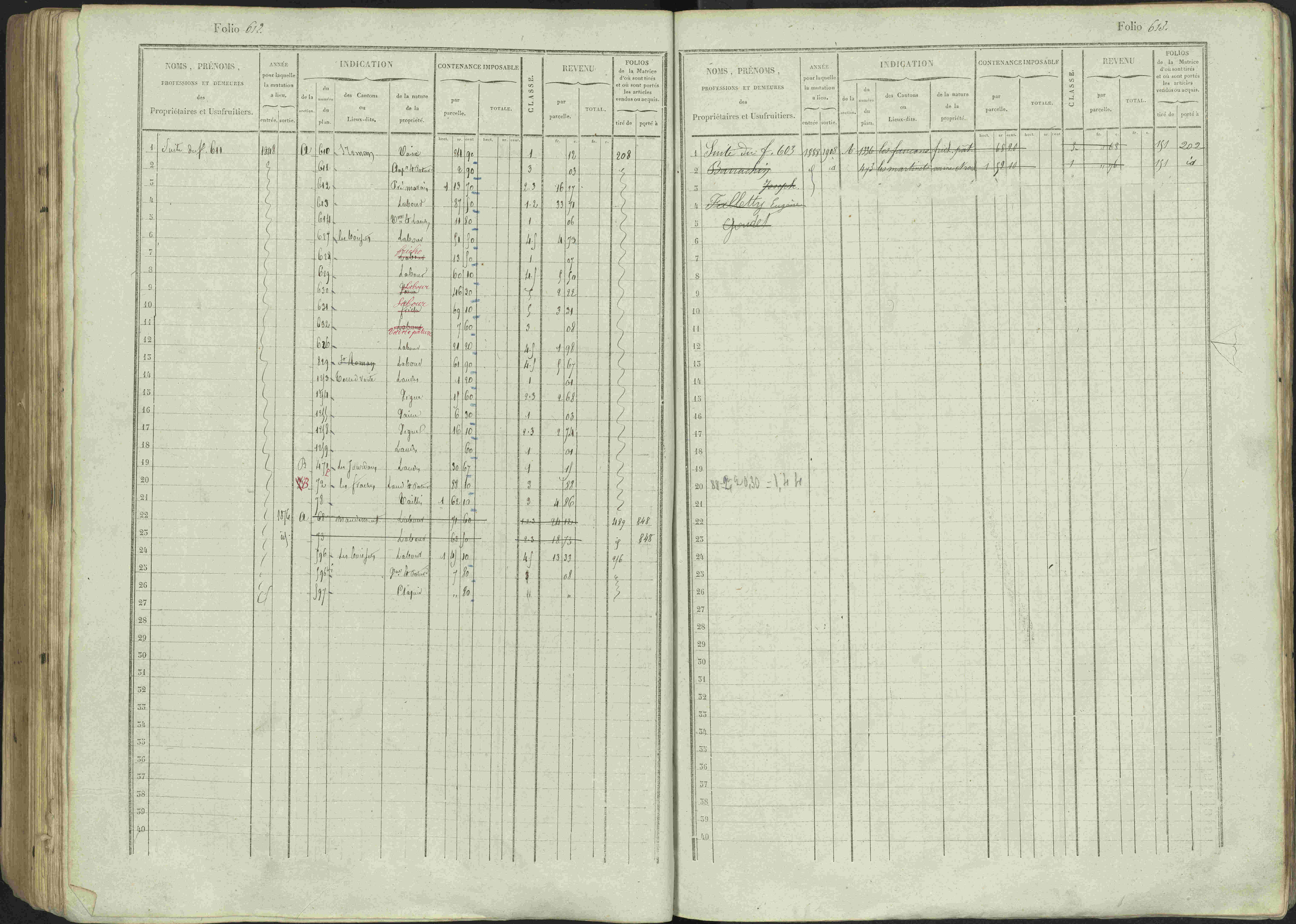 Avançon - 3 P 194/1 - 3 P 194/1 - Matrice, folios 1-772. 