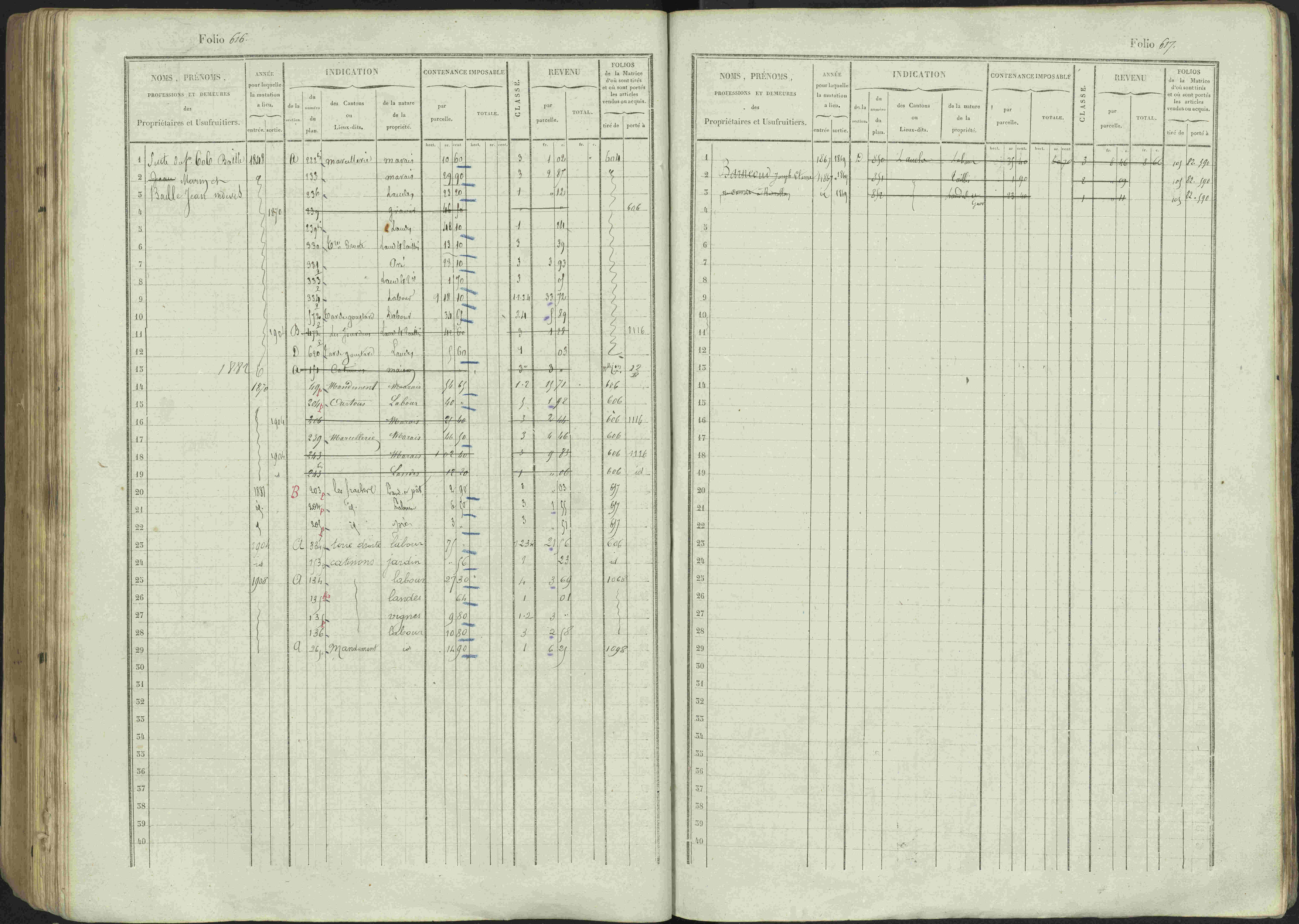 Avançon - 3 P 194/1 - 3 P 194/1 - Matrice, folios 1-772. 