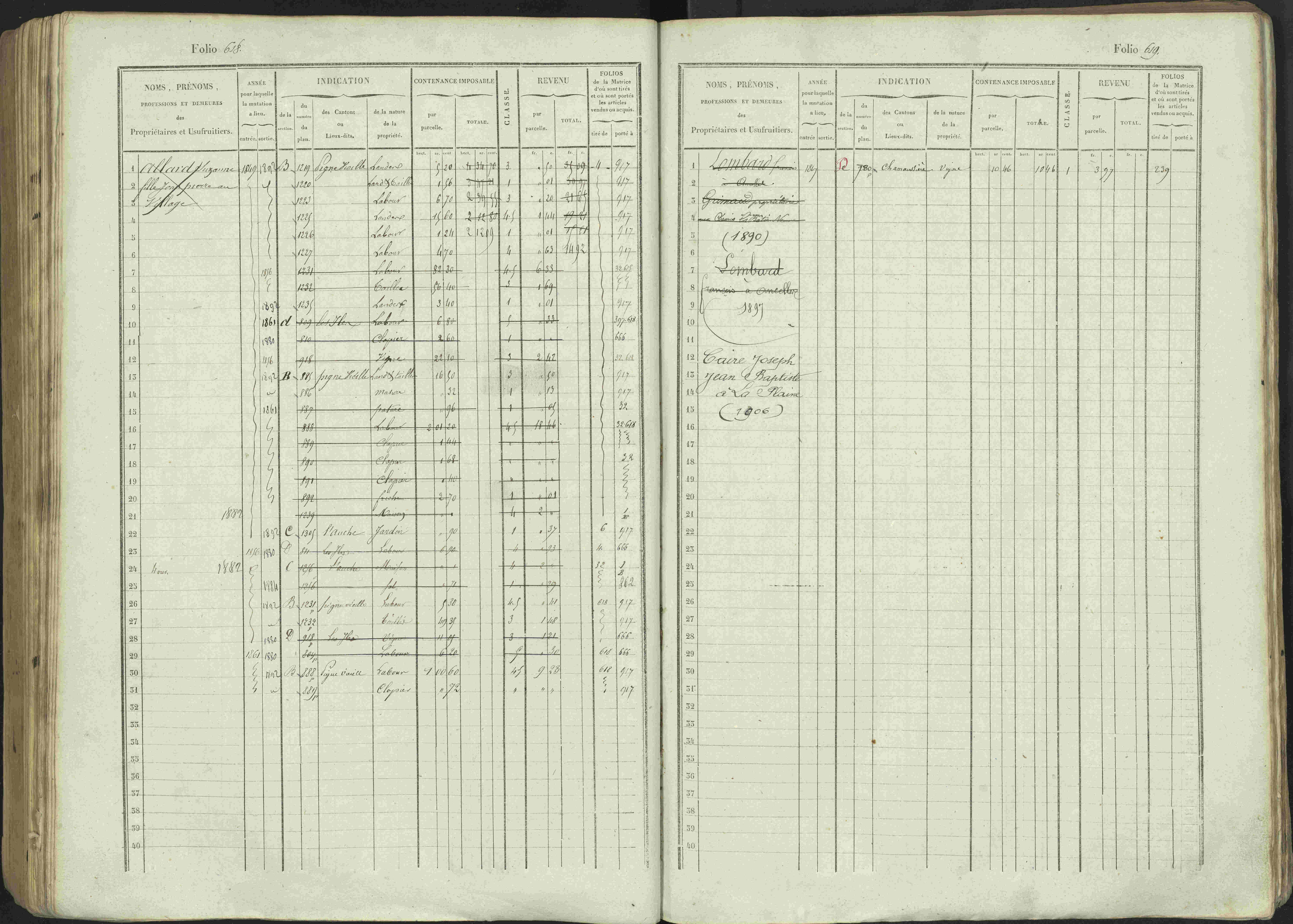 Avançon - 3 P 194/1 - 3 P 194/1 - Matrice, folios 1-772. 