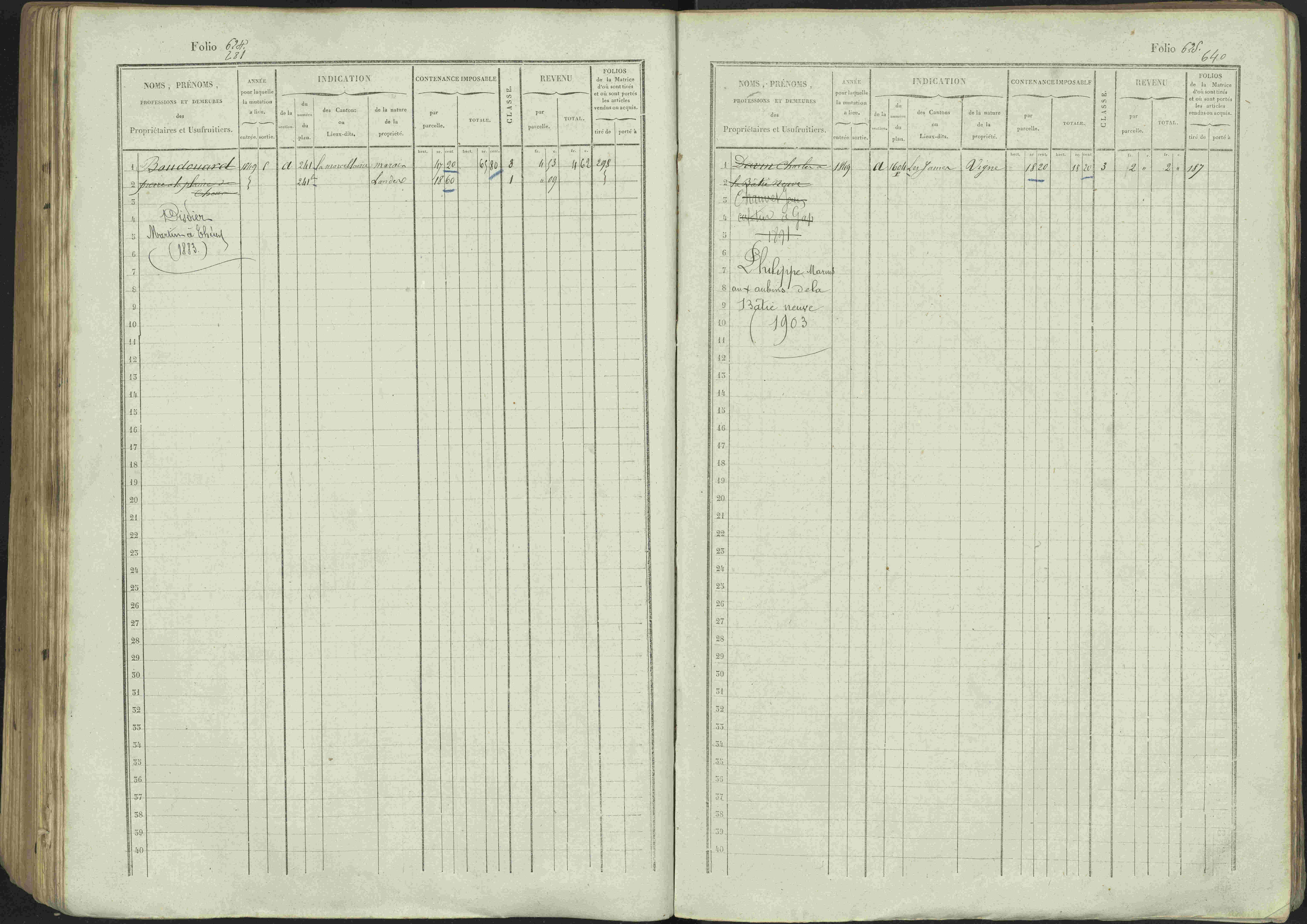 Avançon - 3 P 194/1 - 3 P 194/1 - Matrice, folios 1-772. 