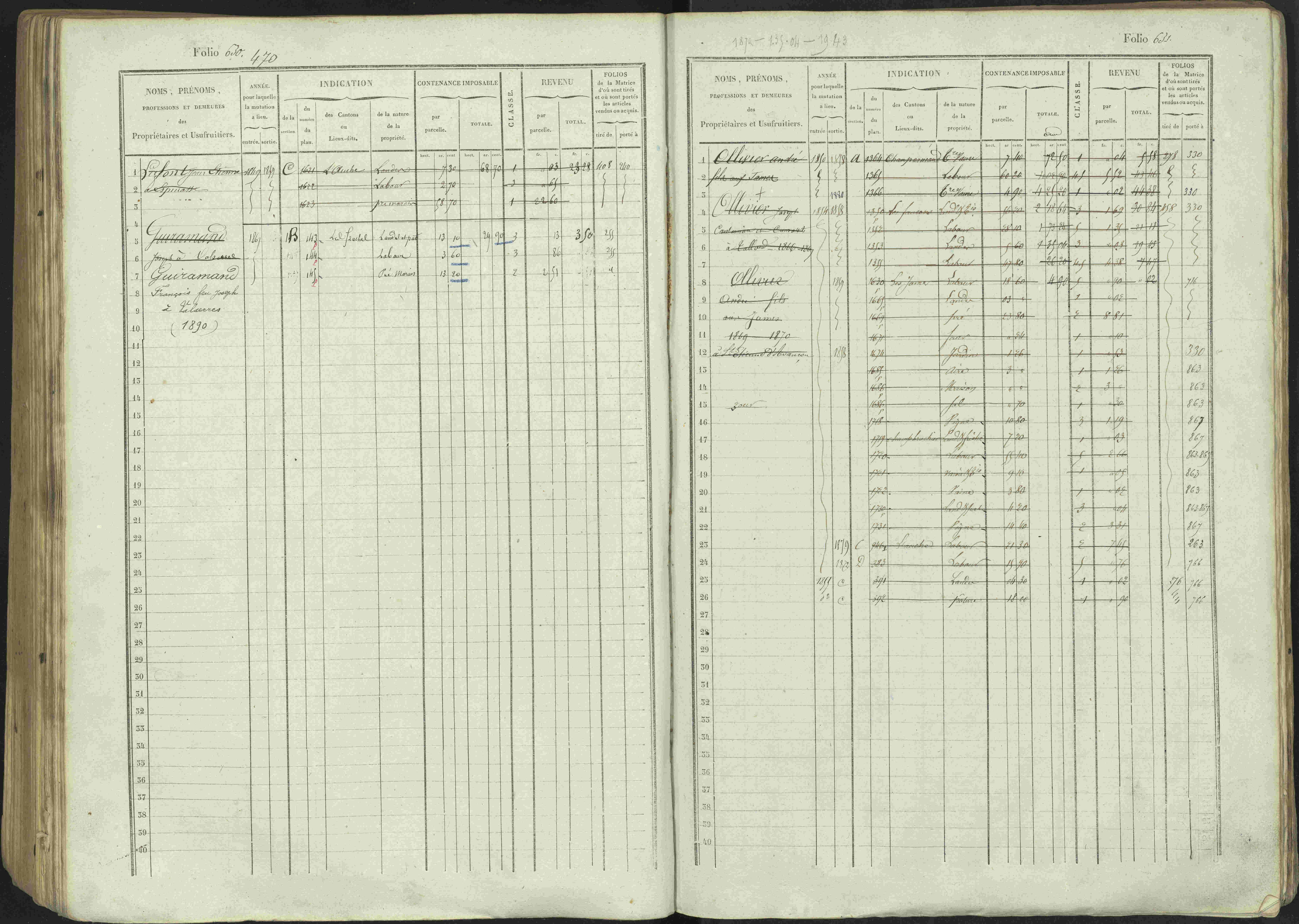Avançon - 3 P 194/1 - 3 P 194/1 - Matrice, folios 1-772. 