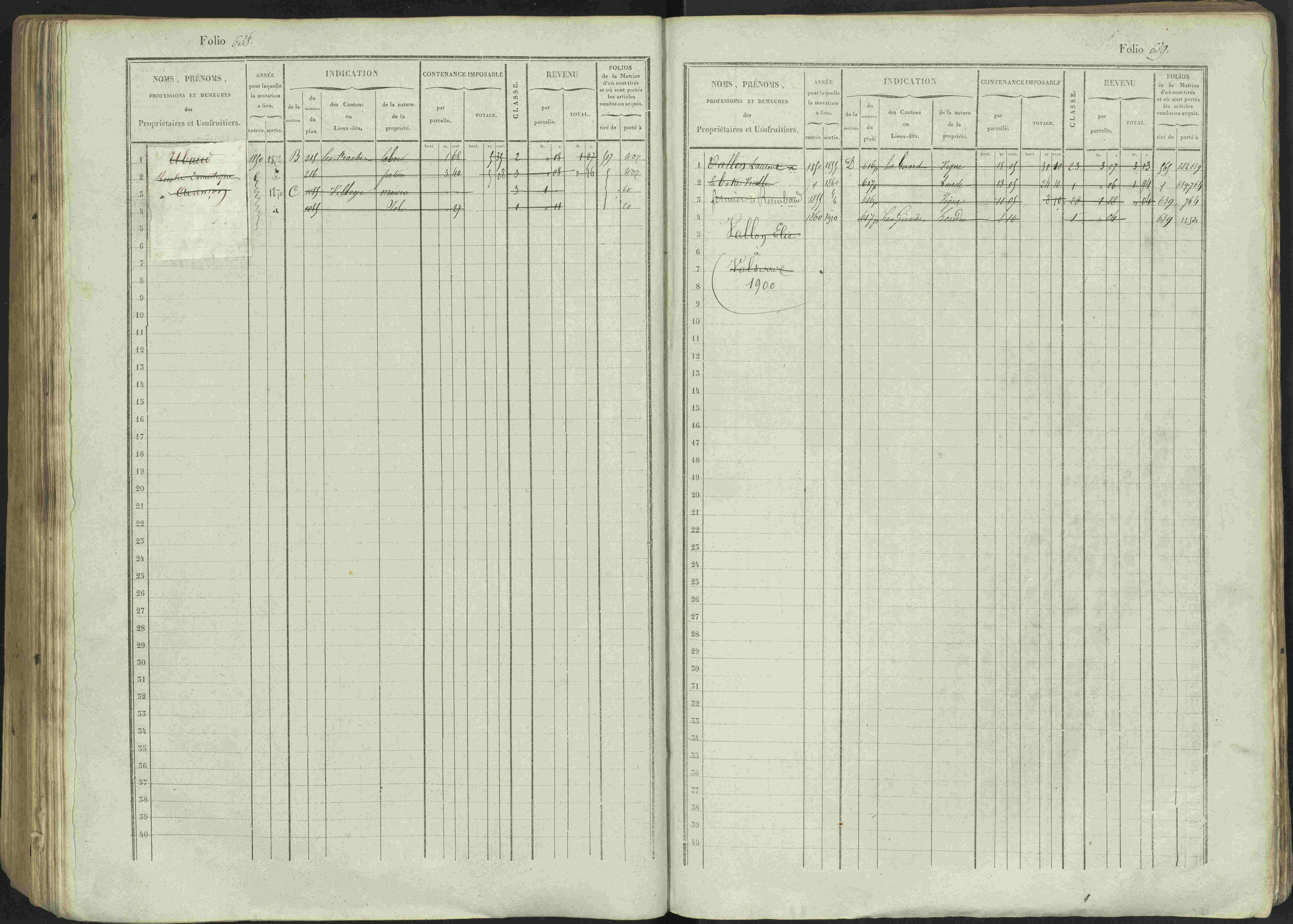 Avançon - 3 P 194/1 - 3 P 194/1 - Matrice, folios 1-772. 