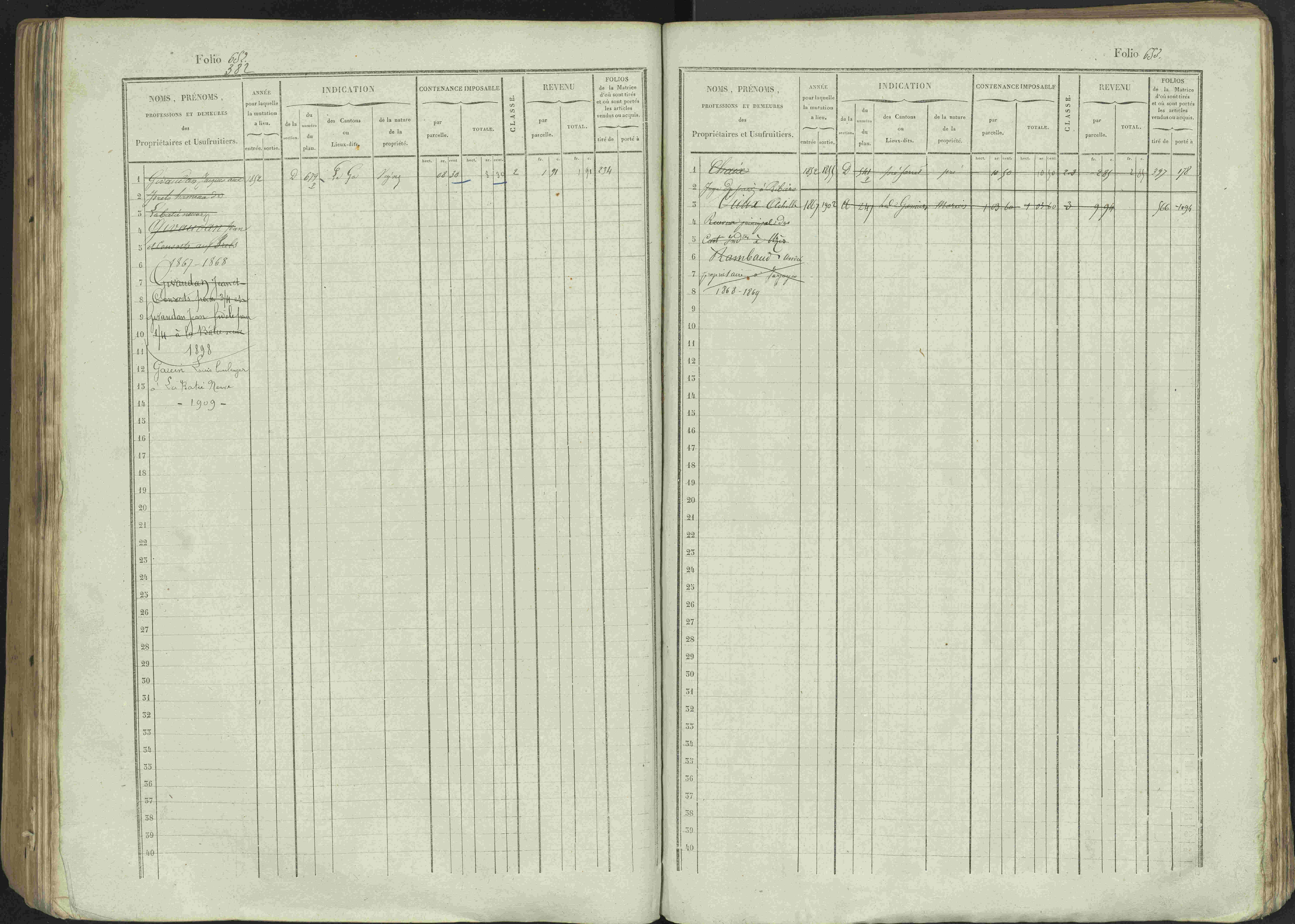 Avançon - 3 P 194/1 - 3 P 194/1 - Matrice, folios 1-772. 