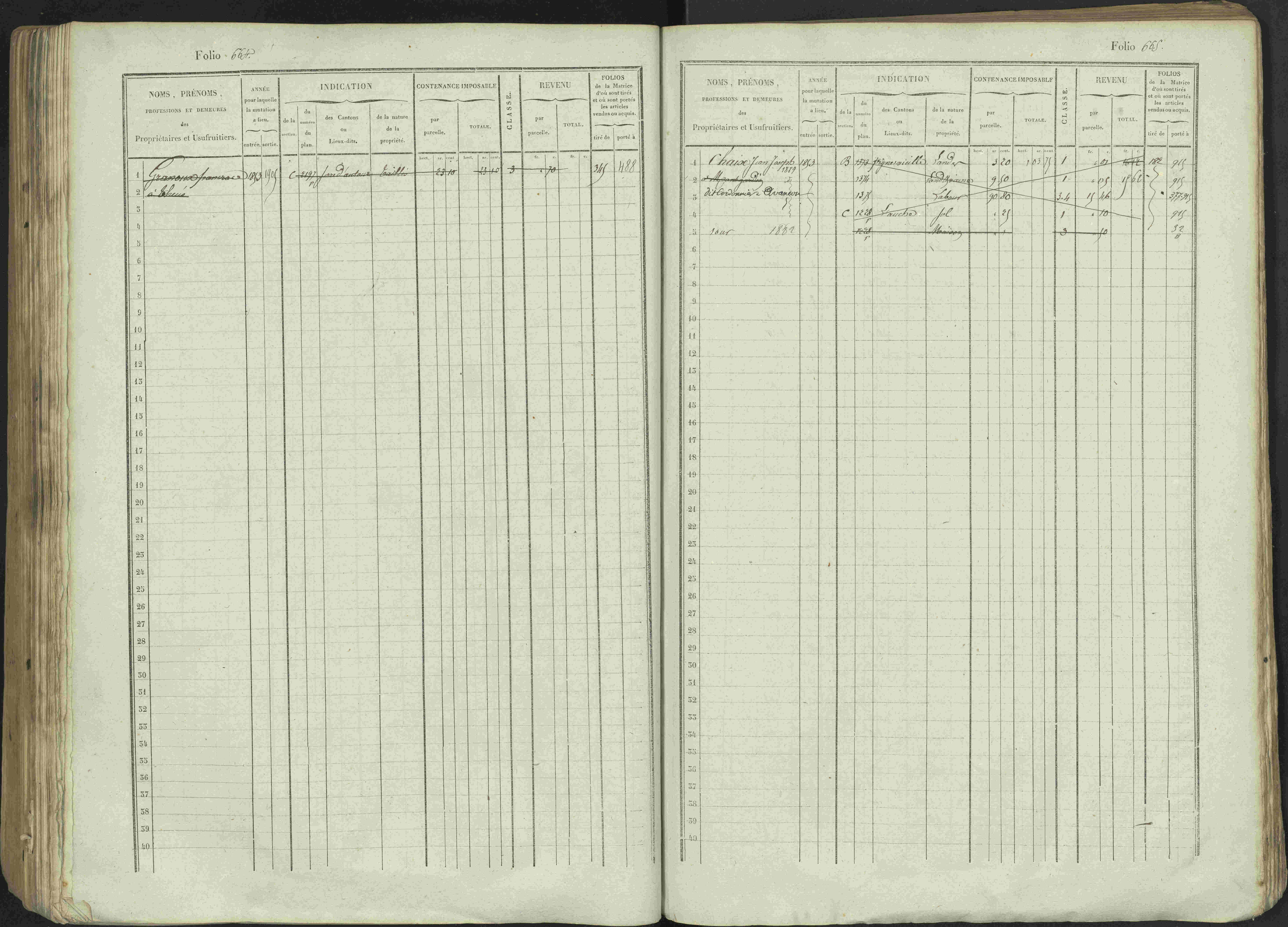 Avançon - 3 P 194/1 - 3 P 194/1 - Matrice, folios 1-772. 