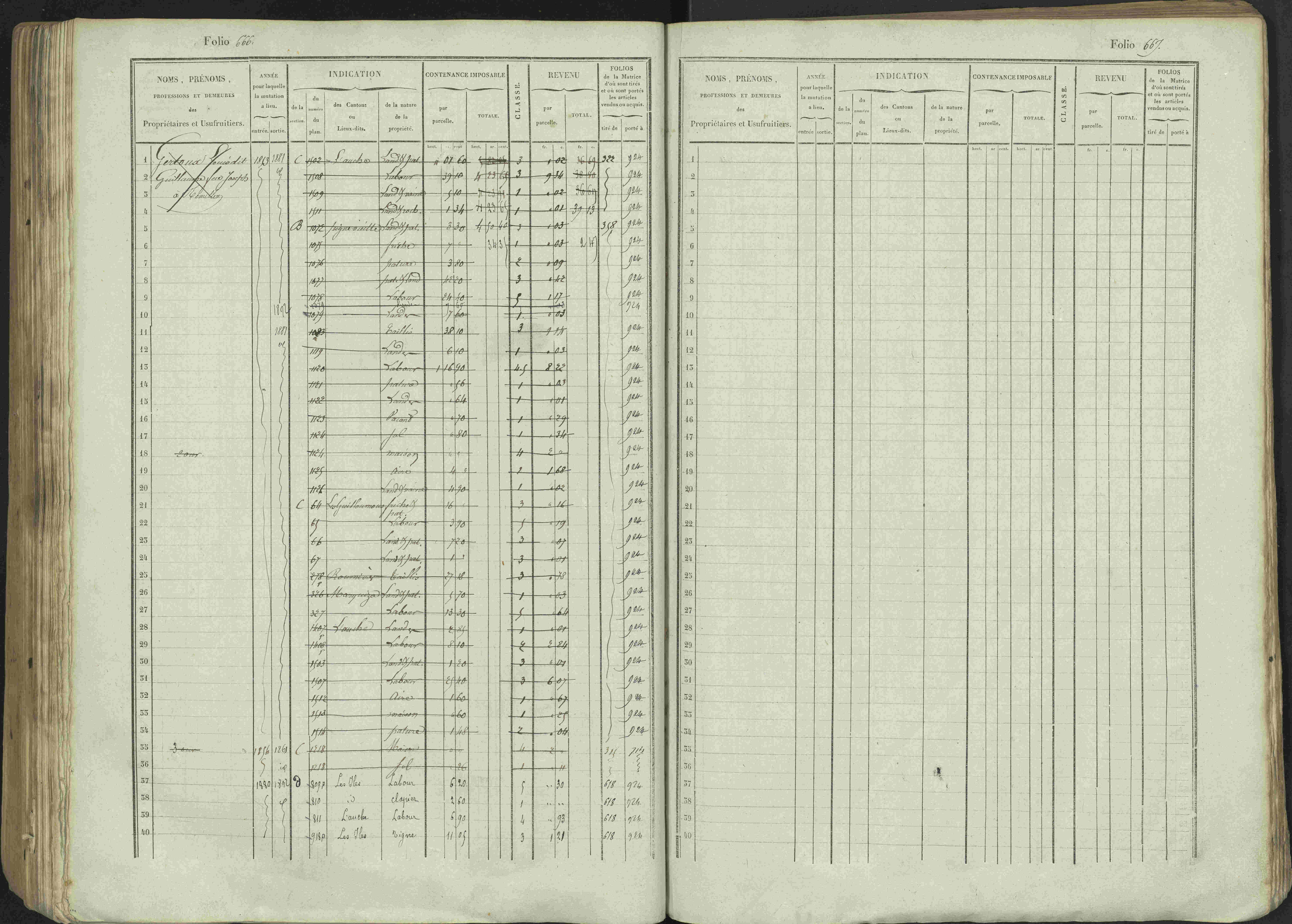 Avançon - 3 P 194/1 - 3 P 194/1 - Matrice, folios 1-772. 