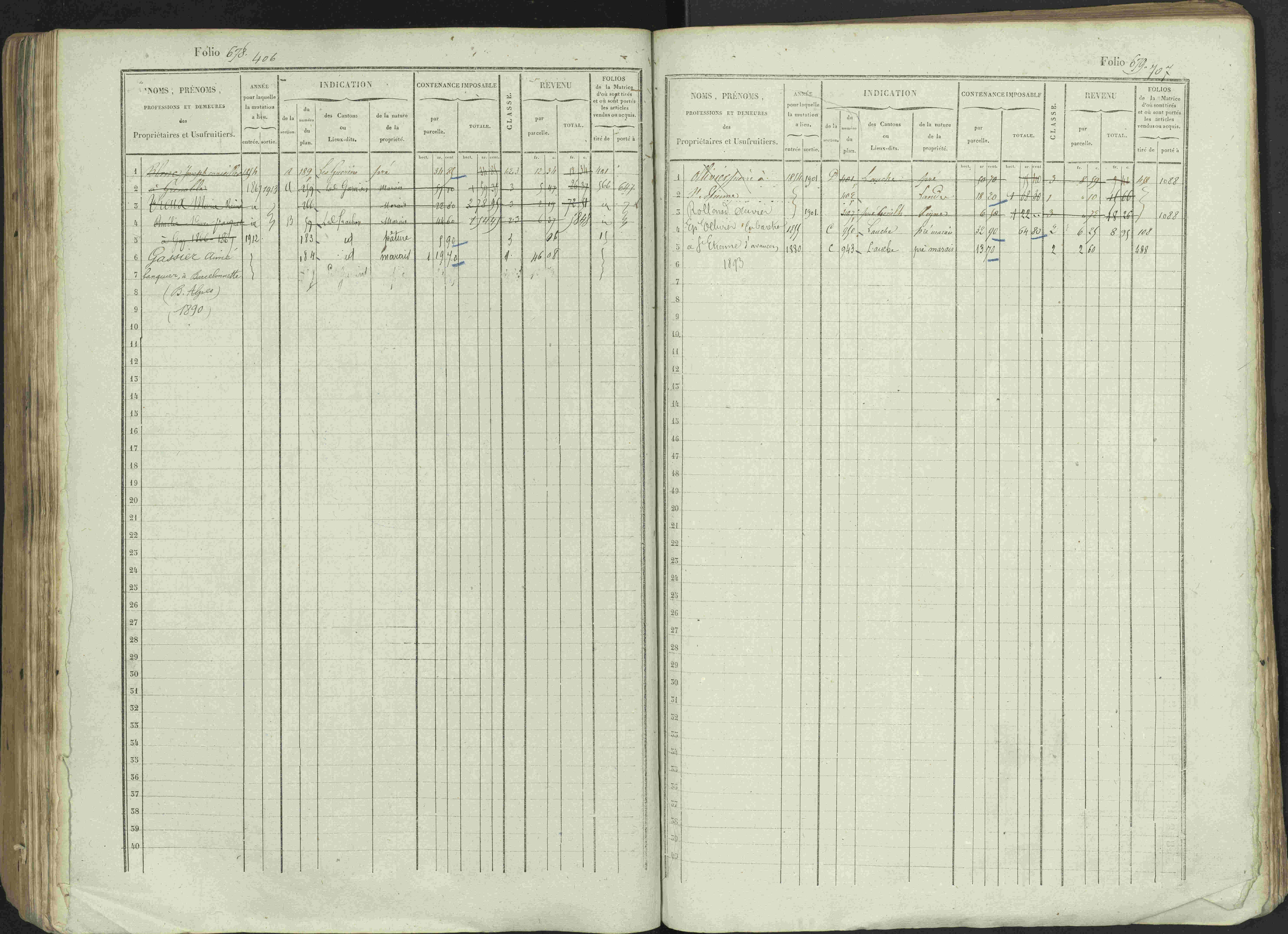 Avançon - 3 P 194/1 - 3 P 194/1 - Matrice, folios 1-772. 