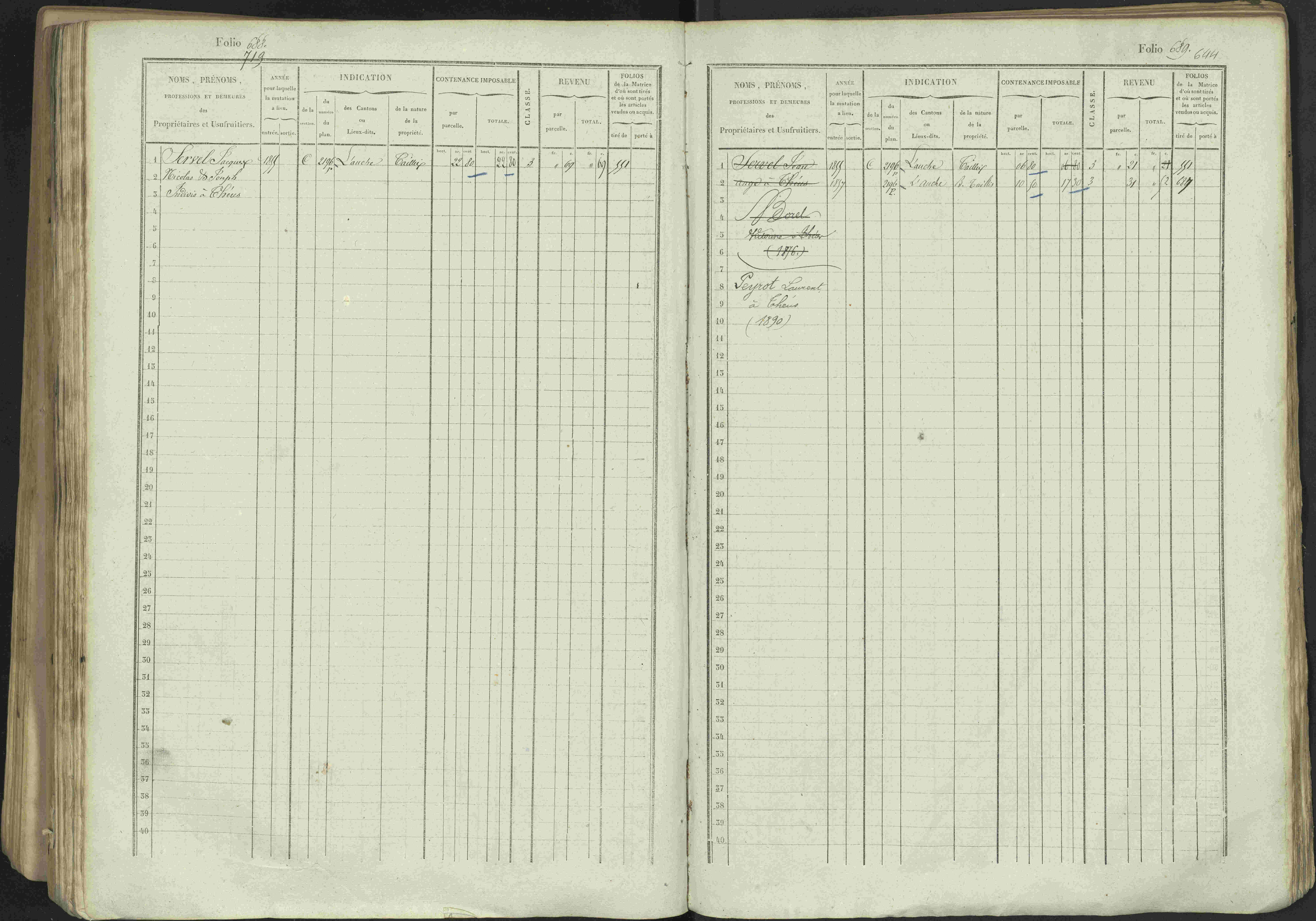 Avançon - 3 P 194/1 - 3 P 194/1 - Matrice, folios 1-772. 
