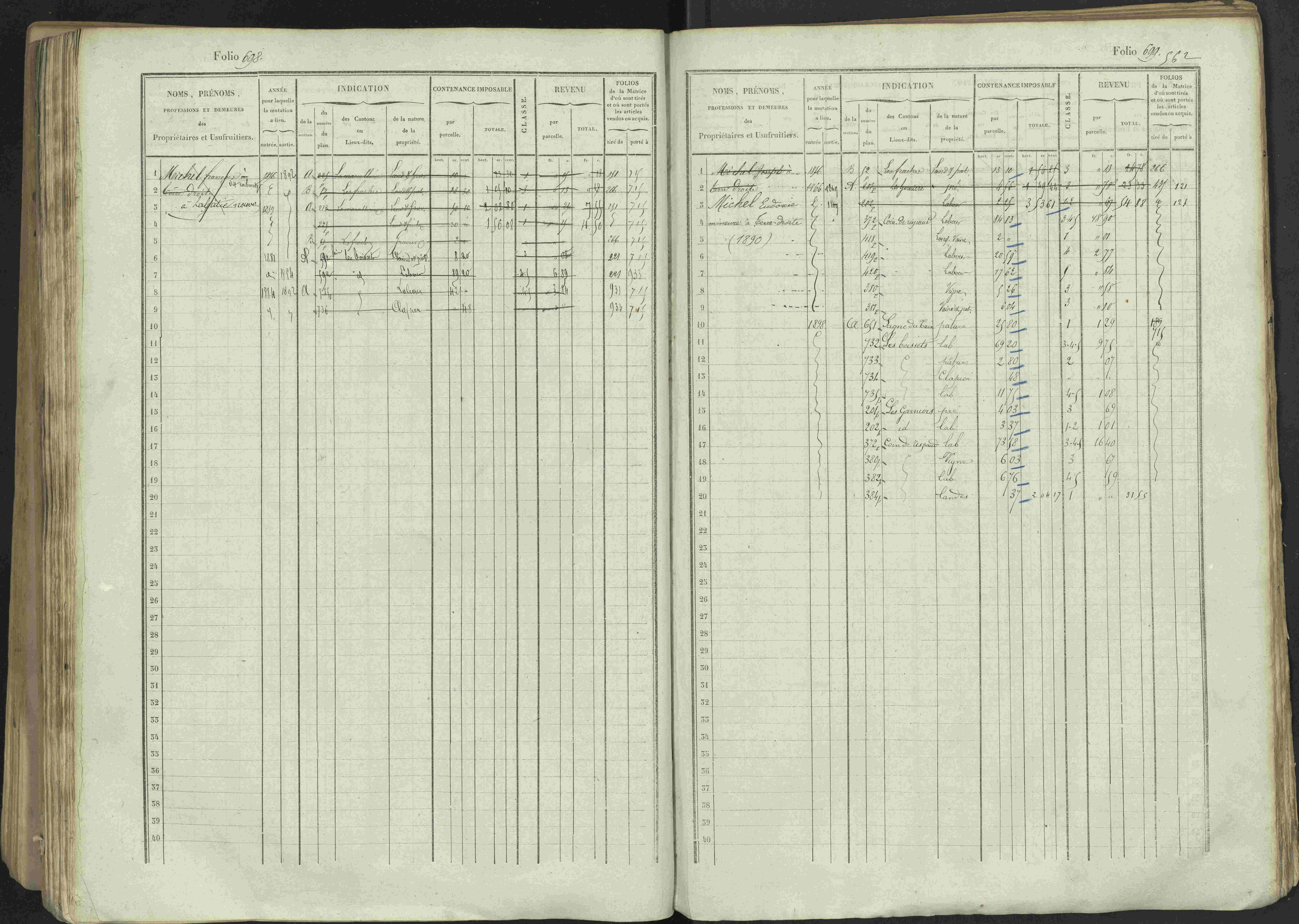 Avançon - 3 P 194/1 - 3 P 194/1 - Matrice, folios 1-772. 