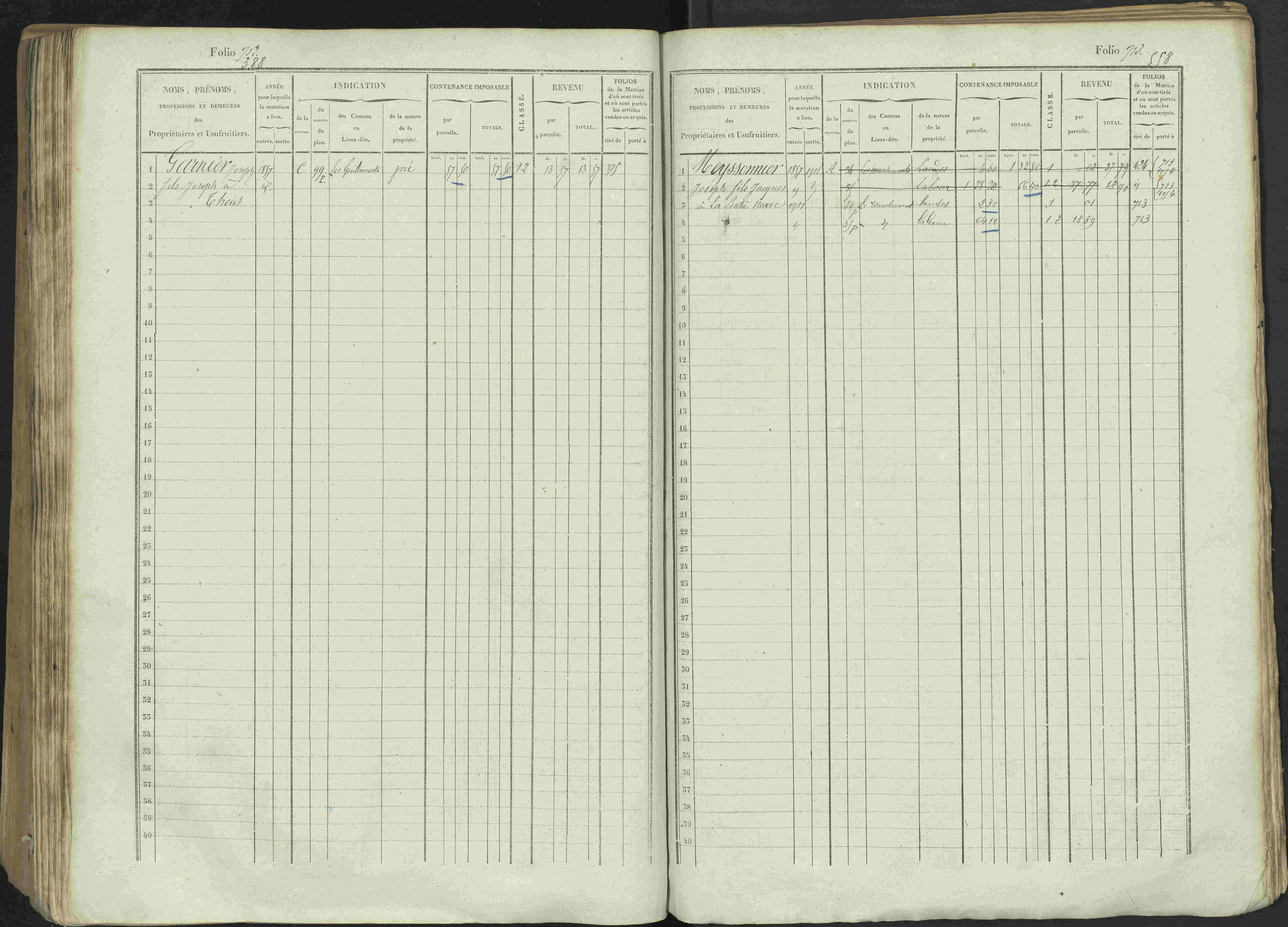 Avançon - 3 P 194/1 - 3 P 194/1 - Matrice, folios 1-772. 