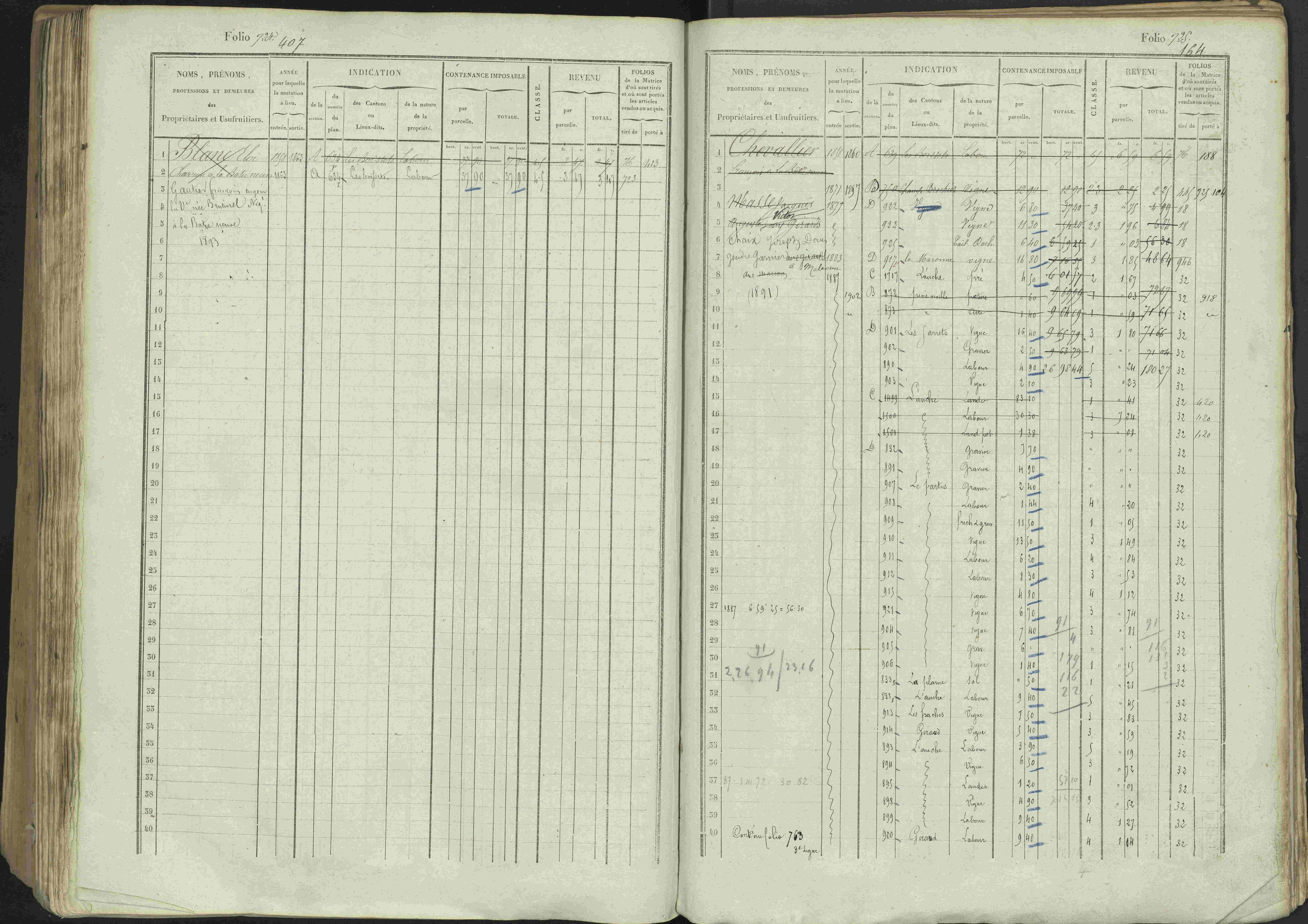 Avançon - 3 P 194/1 - 3 P 194/1 - Matrice, folios 1-772. 