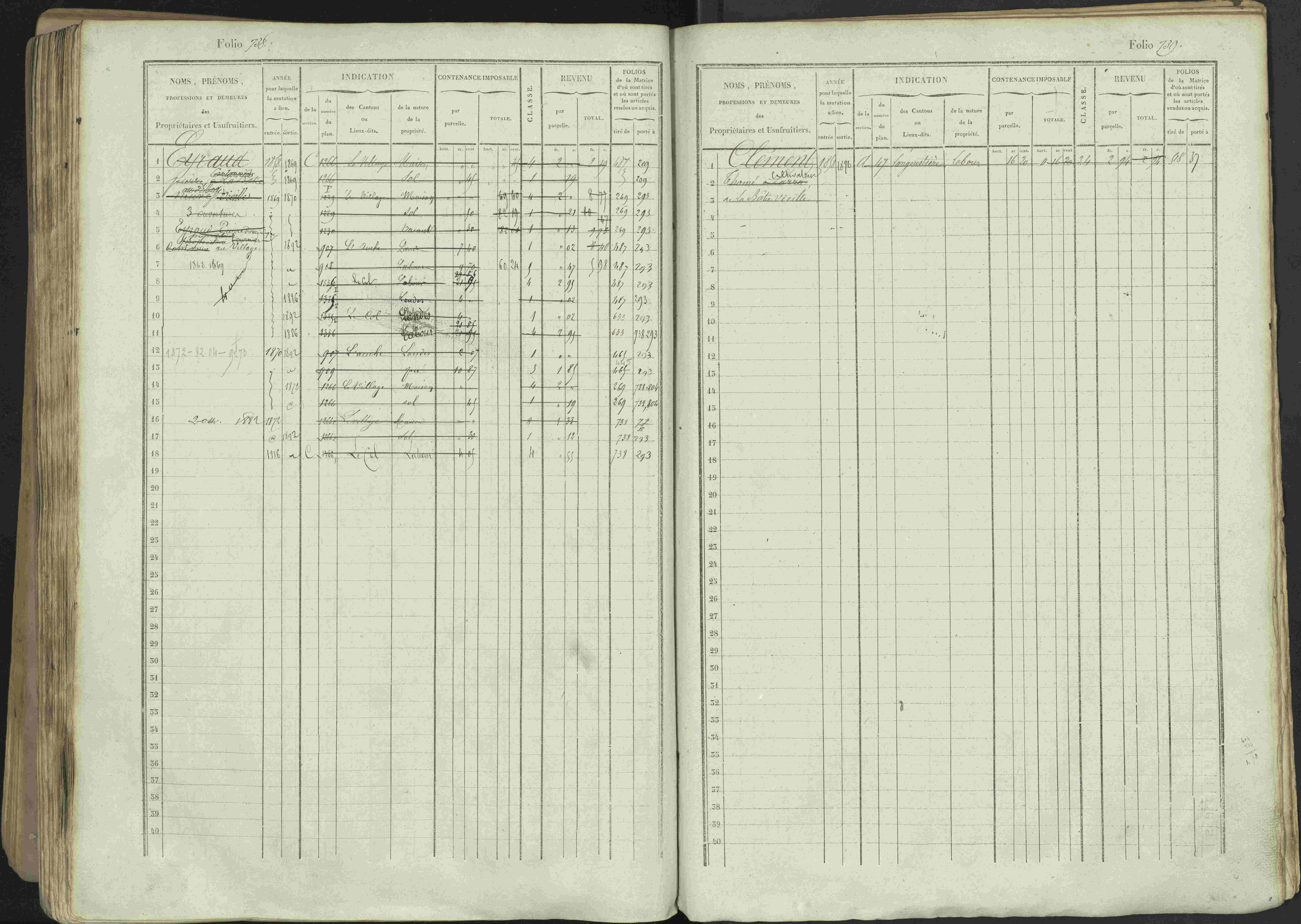 Avançon - 3 P 194/1 - 3 P 194/1 - Matrice, folios 1-772. 