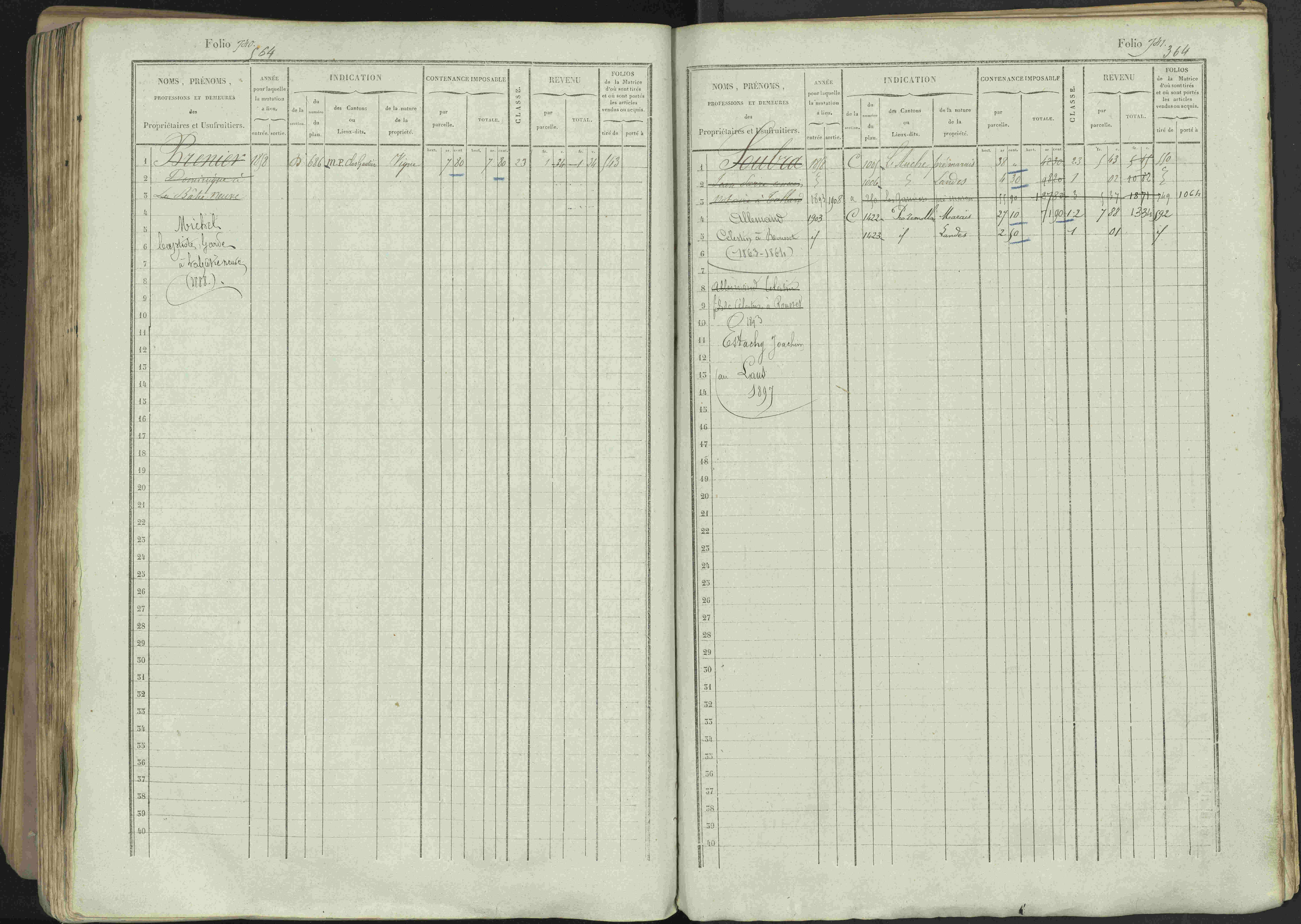 Avançon - 3 P 194/1 - 3 P 194/1 - Matrice, folios 1-772. 