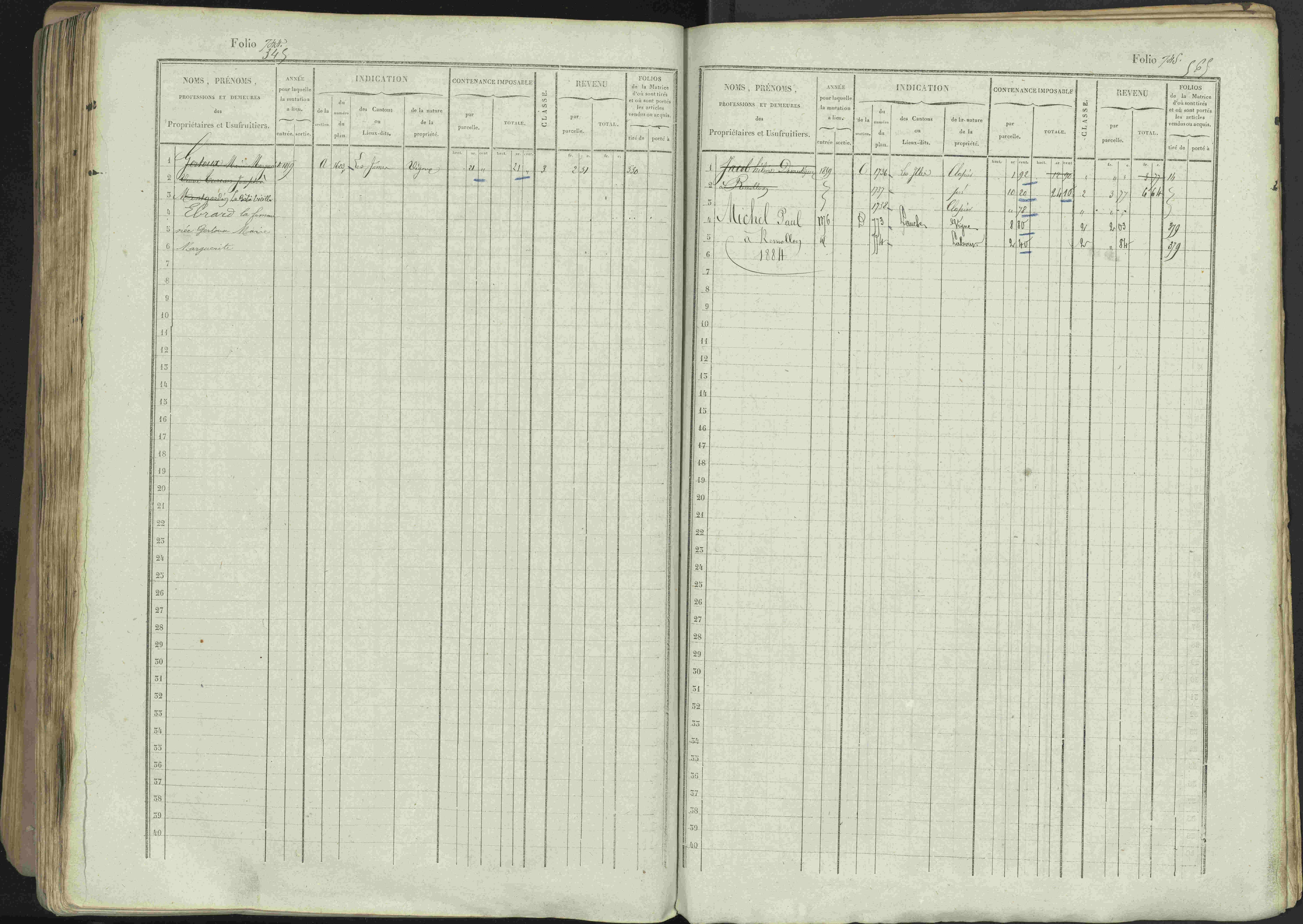 Avançon - 3 P 194/1 - 3 P 194/1 - Matrice, folios 1-772. 