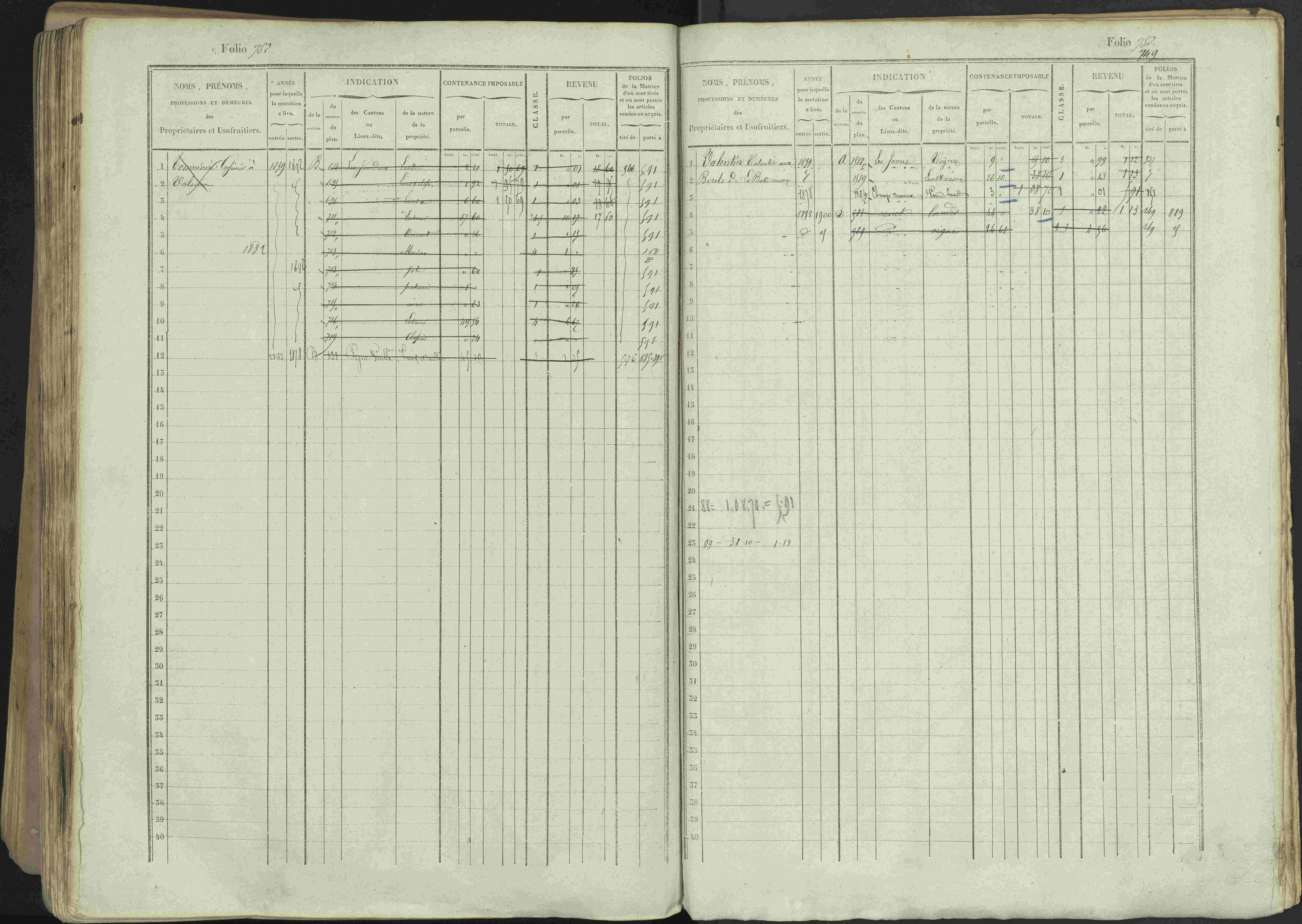 Avançon - 3 P 194/1 - 3 P 194/1 - Matrice, folios 1-772. 