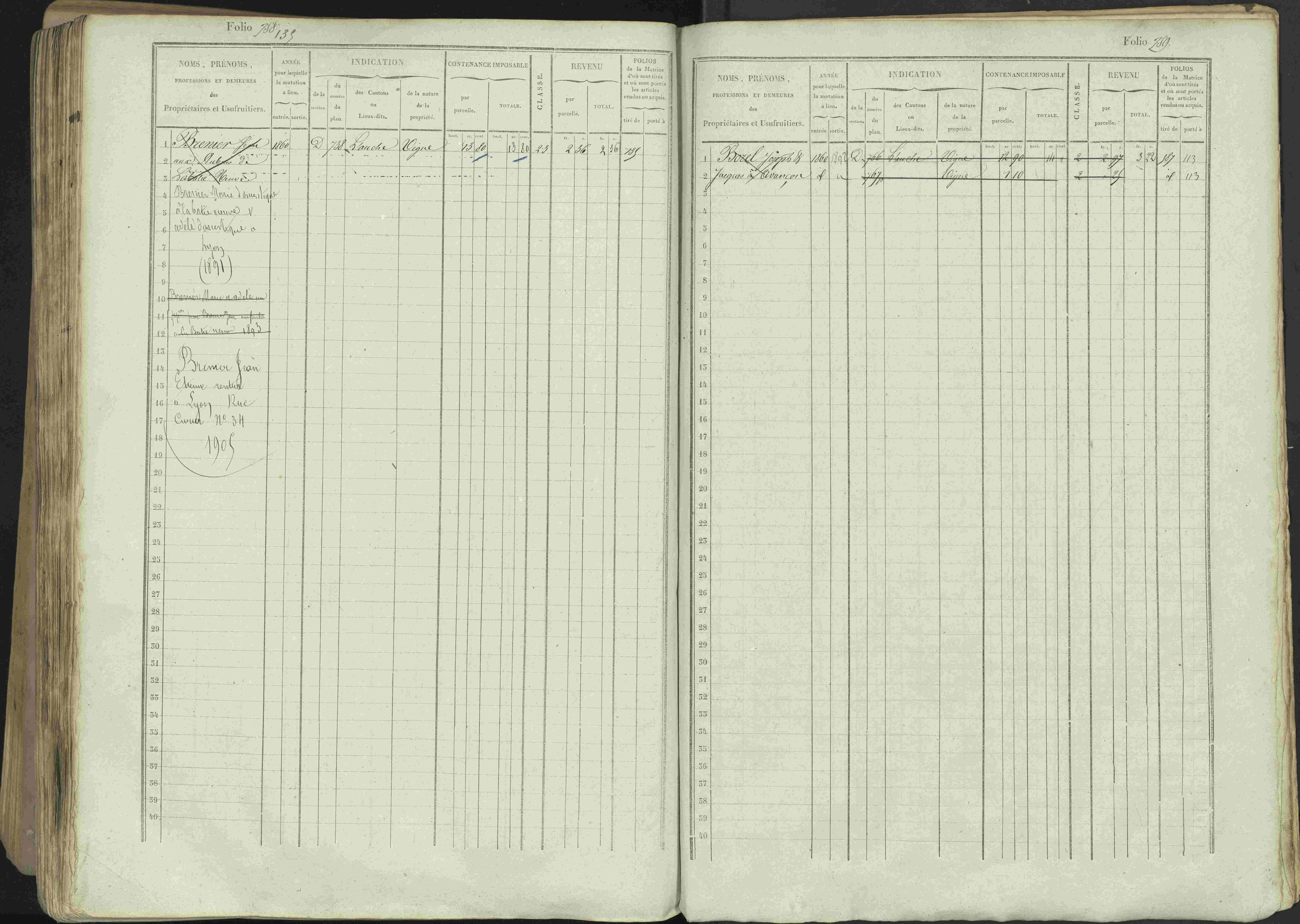 Avançon - 3 P 194/1 - 3 P 194/1 - Matrice, folios 1-772. 