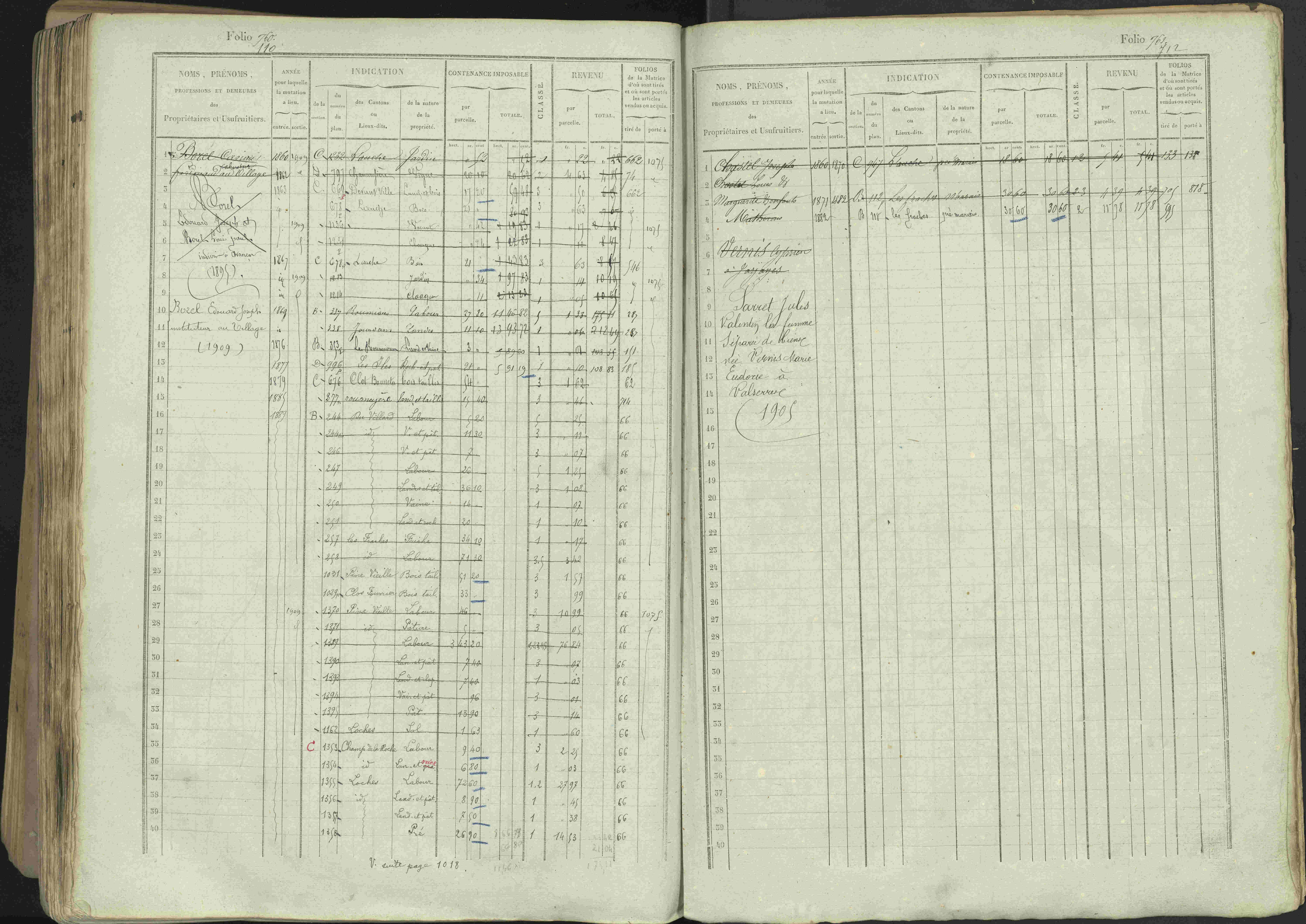 Avançon - 3 P 194/1 - 3 P 194/1 - Matrice, folios 1-772. 