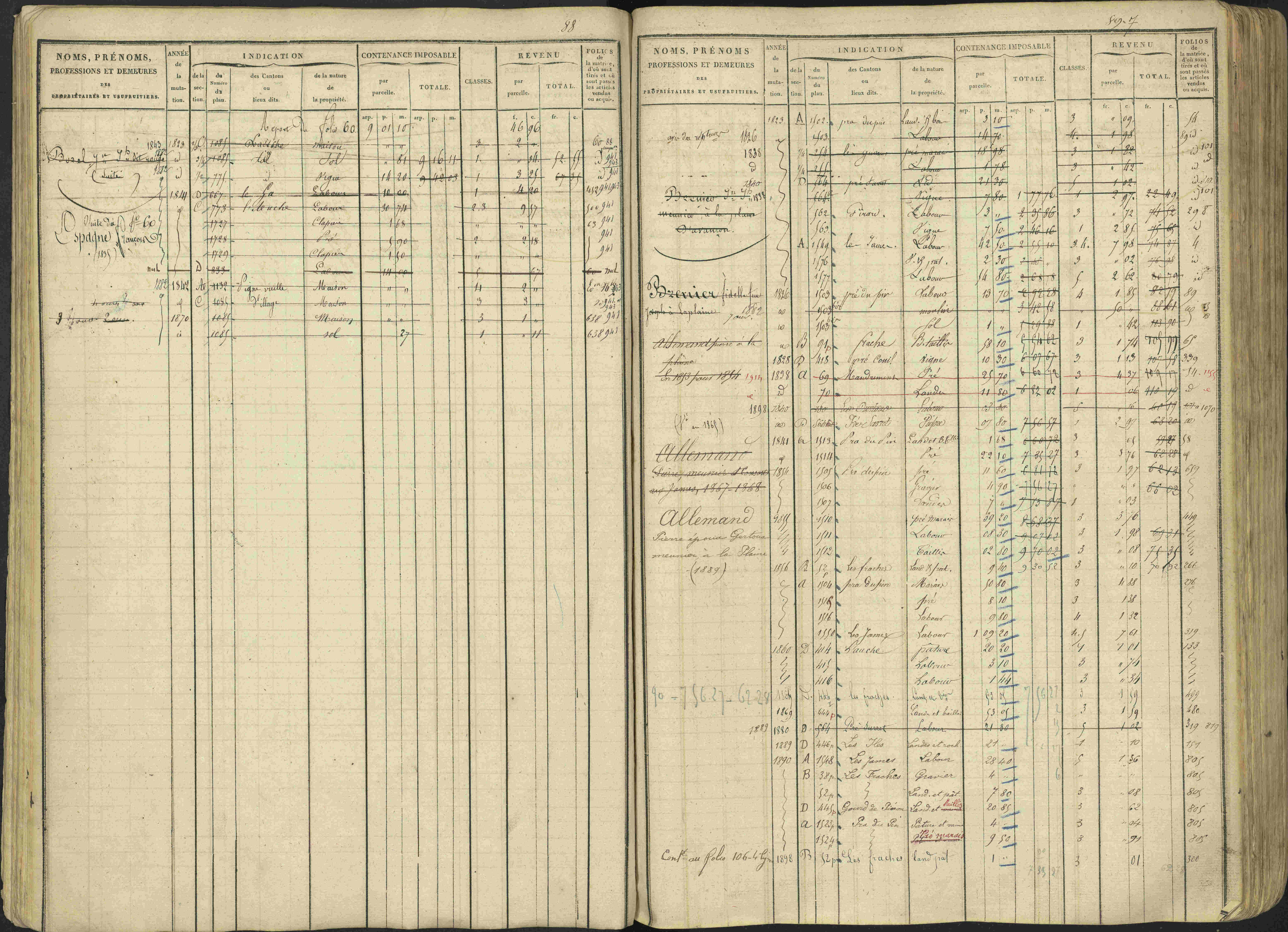 Avançon - 3 P 194/1 - 3 P 194/1 - Matrice, folios 1-772. 