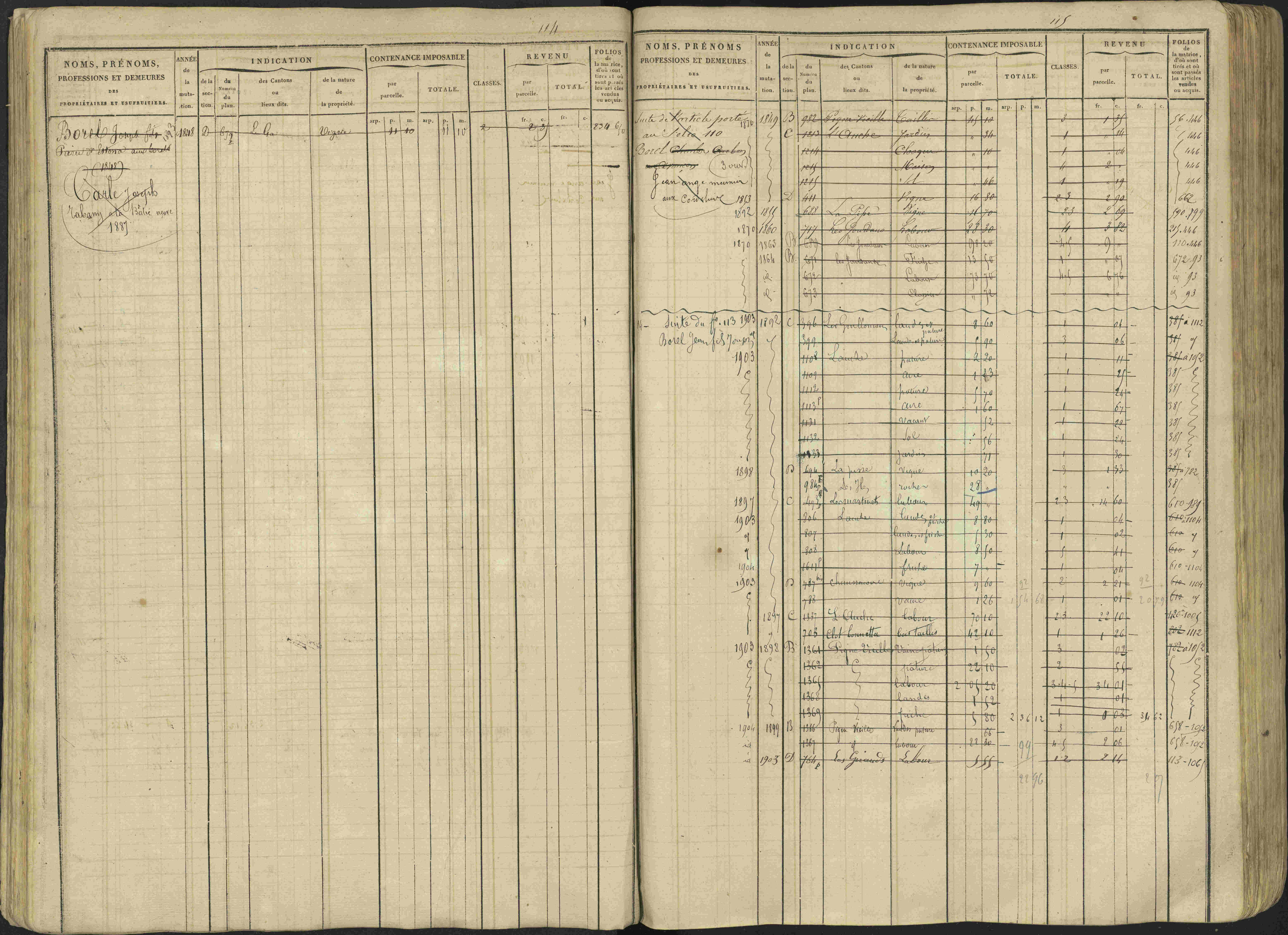 Avançon - 3 P 194/1 - 3 P 194/1 - Matrice, folios 1-772. 