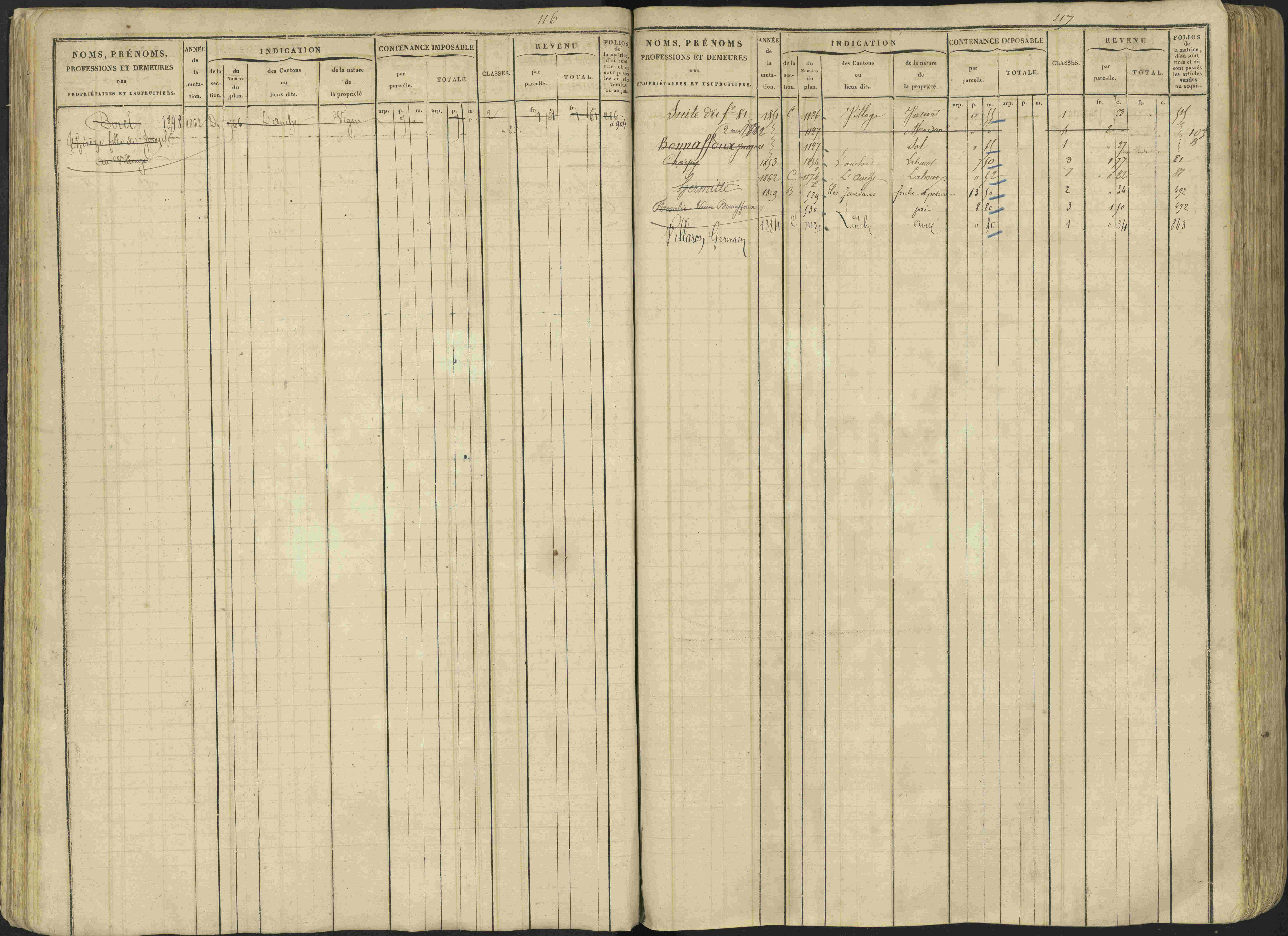 Avançon - 3 P 194/1 - 3 P 194/1 - Matrice, folios 1-772. 