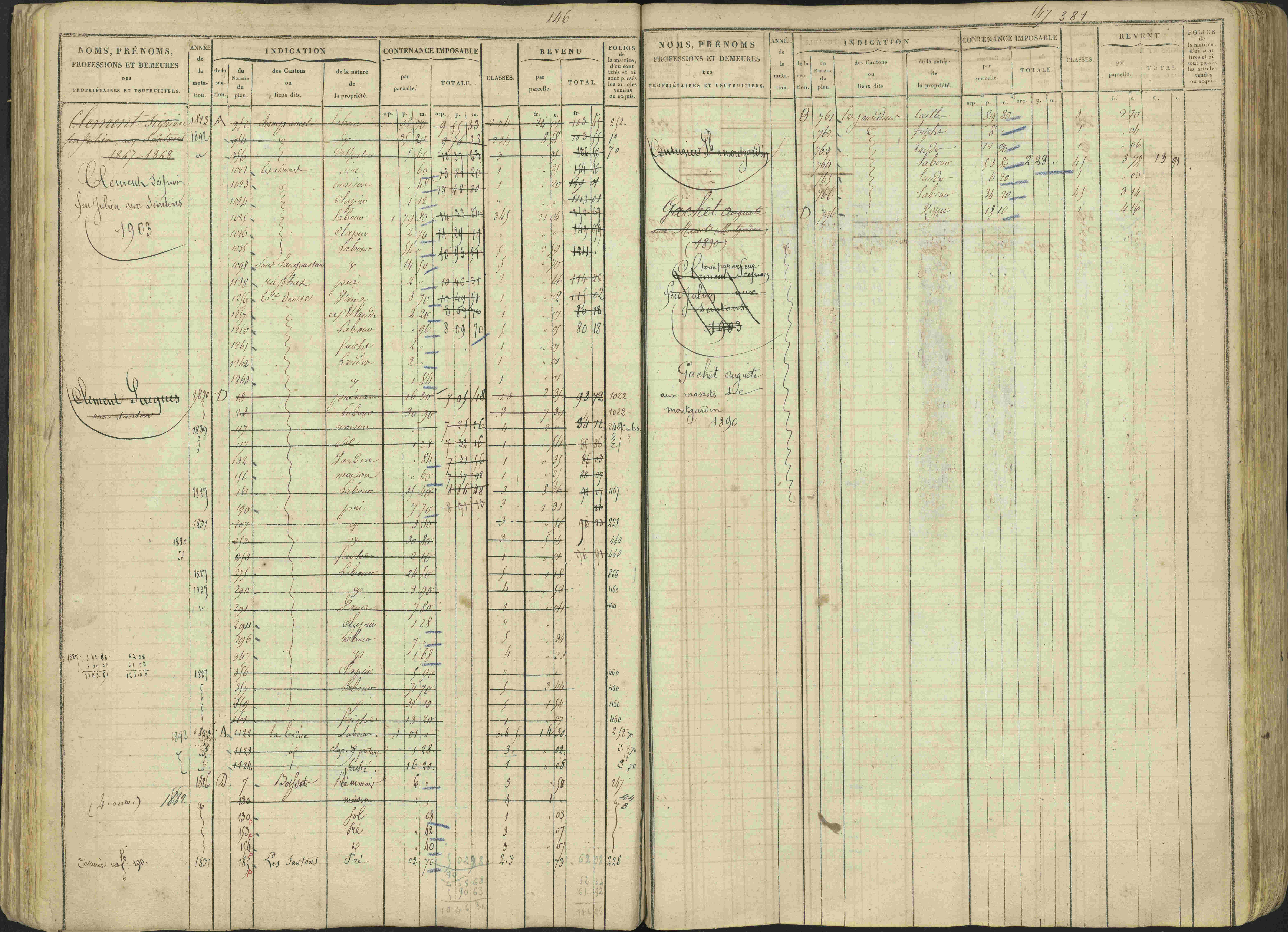 Avançon - 3 P 194/1 - 3 P 194/1 - Matrice, folios 1-772. 