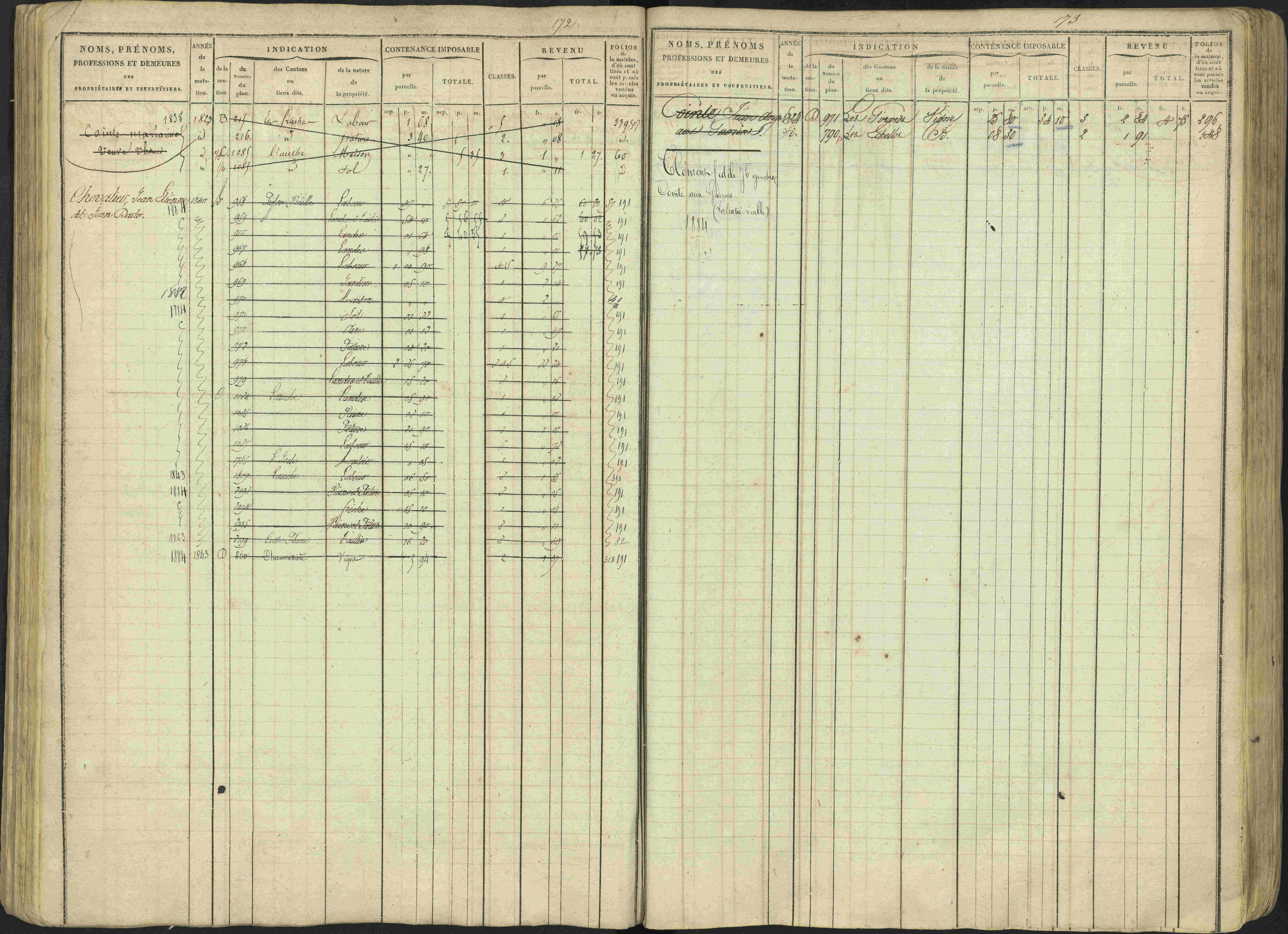 Avançon - 3 P 194/1 - 3 P 194/1 - Matrice, folios 1-772. 