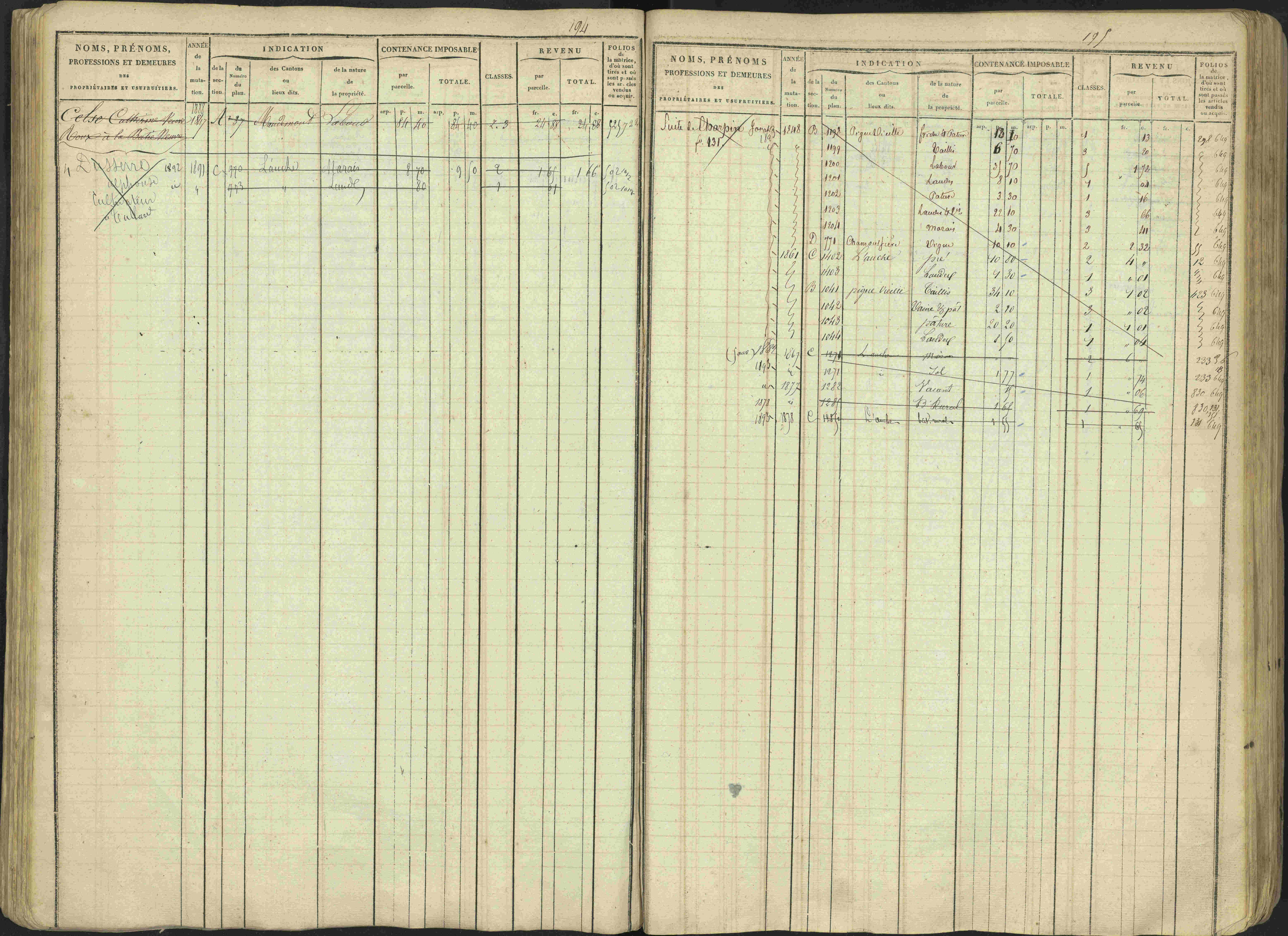 Avançon - 3 P 194/1 - 3 P 194/1 - Matrice, folios 1-772. 