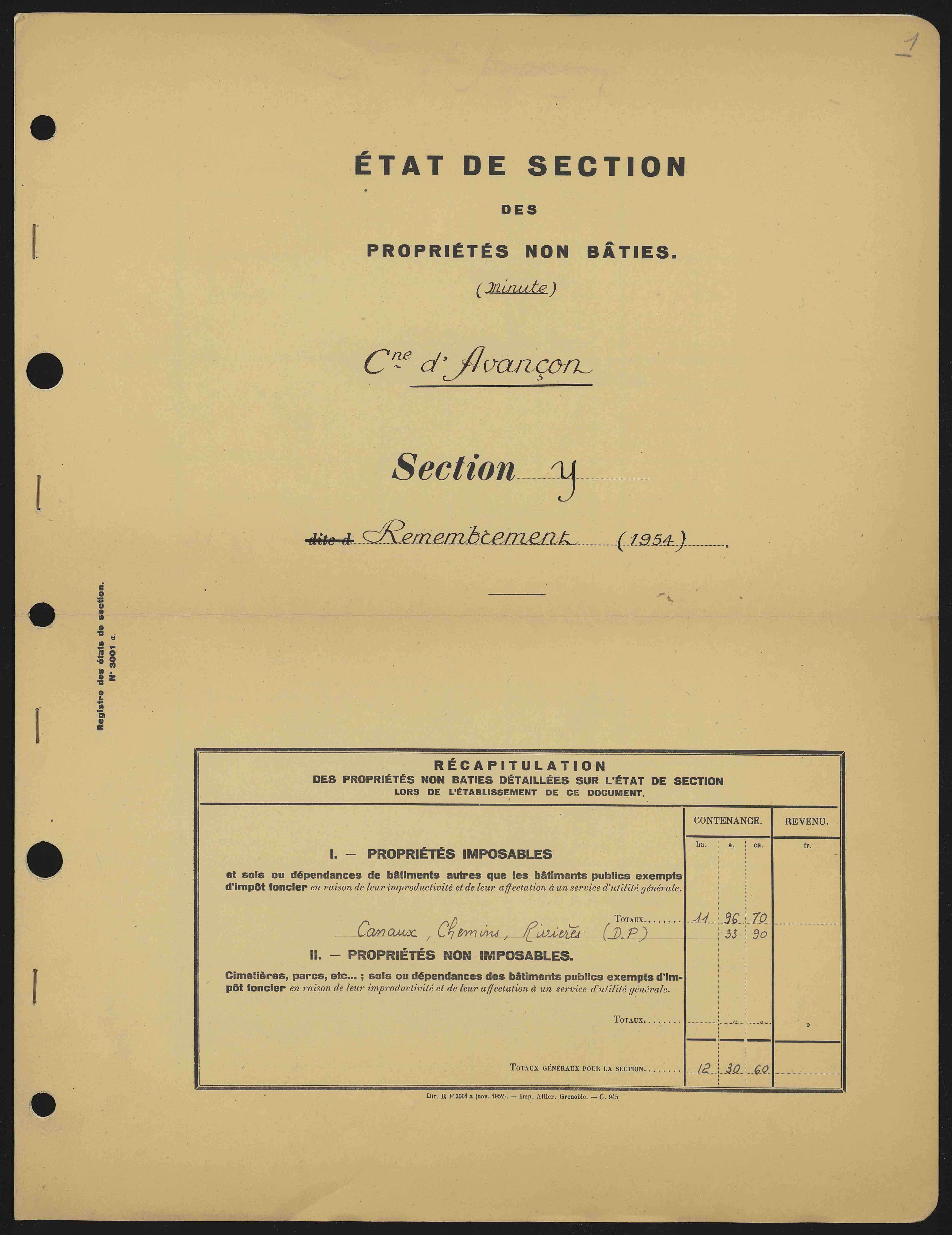 Avançon - 3 P 193/5 - 3 P 193/5 - Section E 