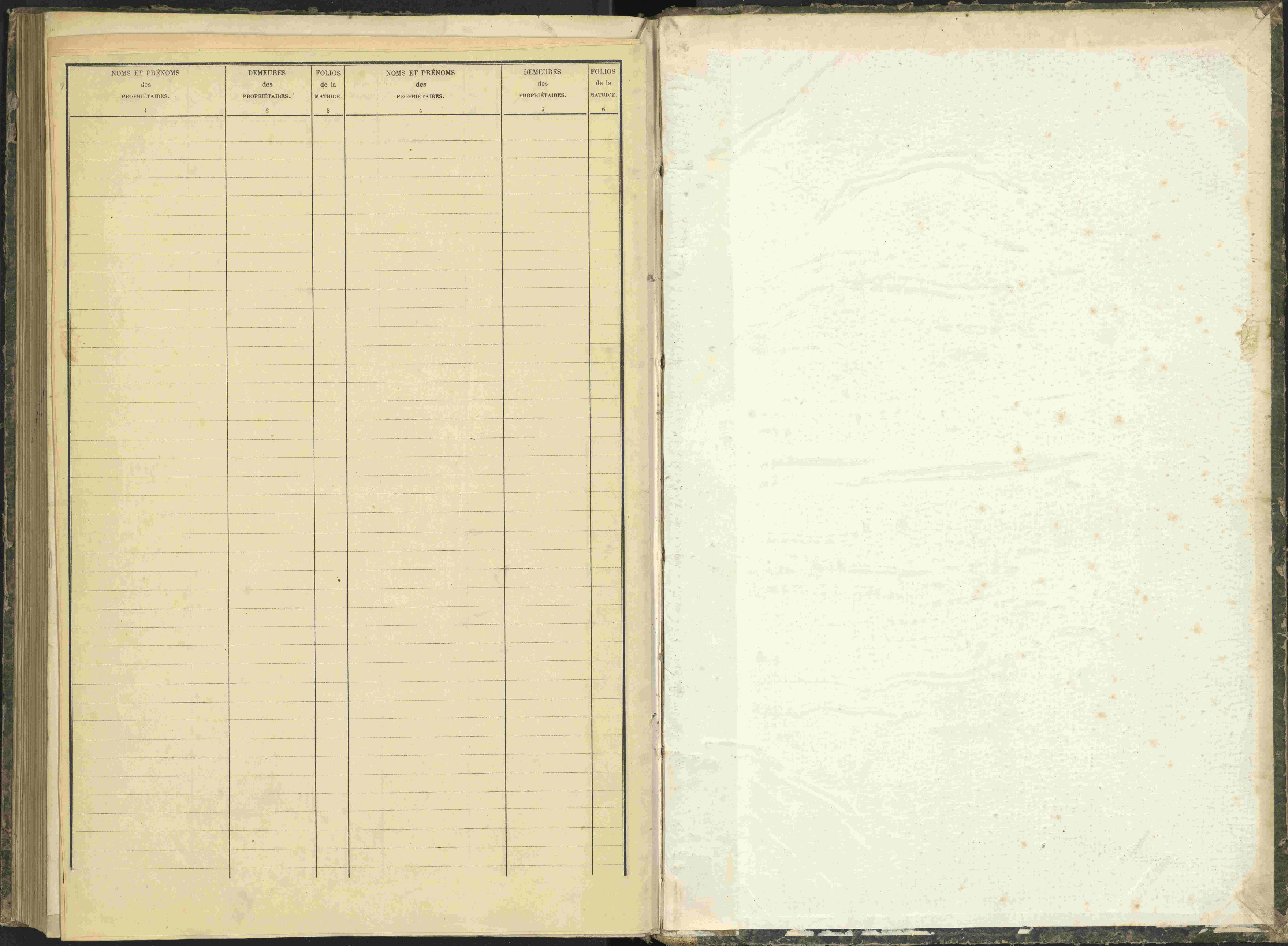 Baratier - 3 P 203/2 - 3 P 203/2 - Table alphabétique des propriétaires.