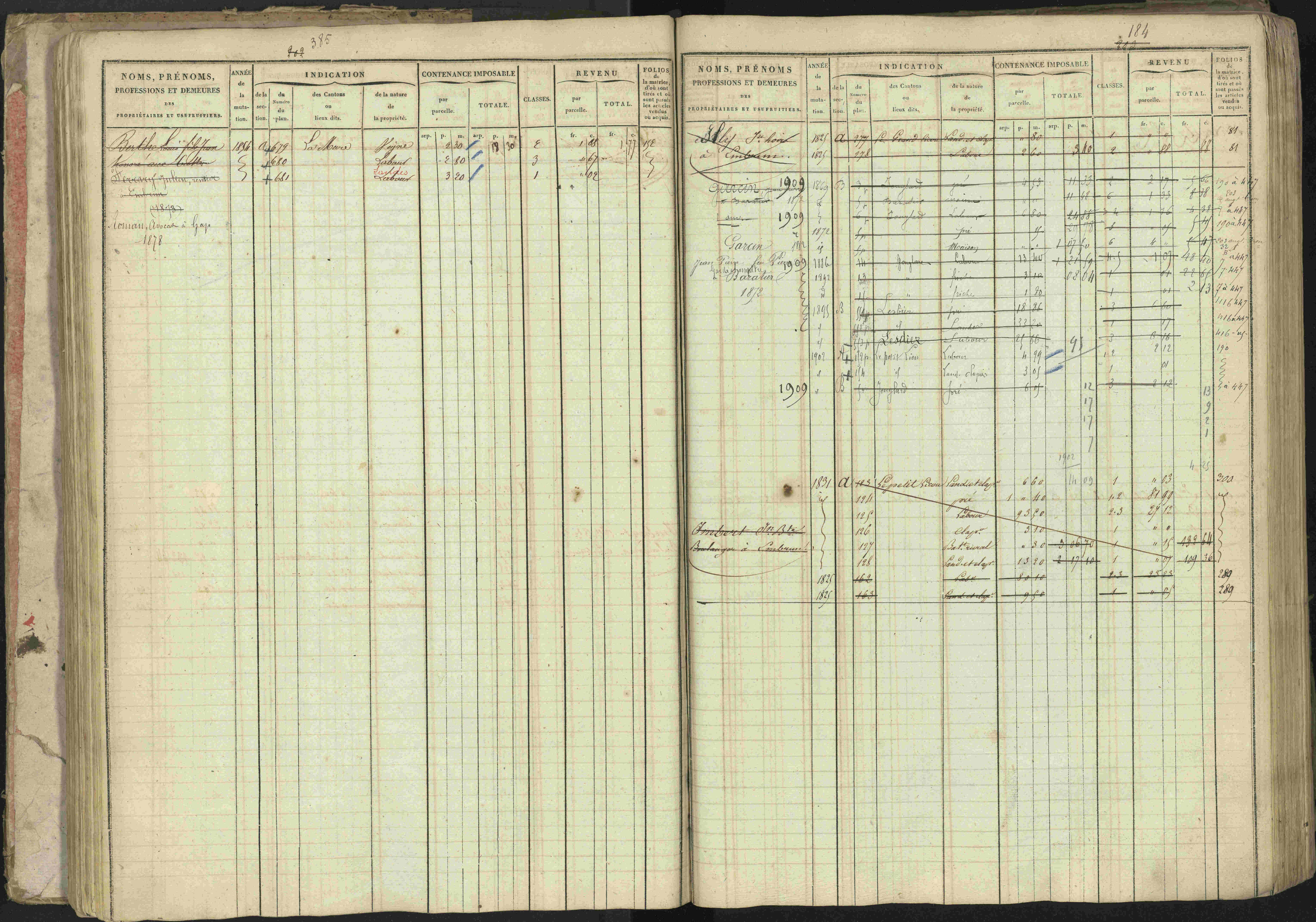 Baratier - 3 P 202/1 - 3 P 202/1 - Matrice, folios 1-440.