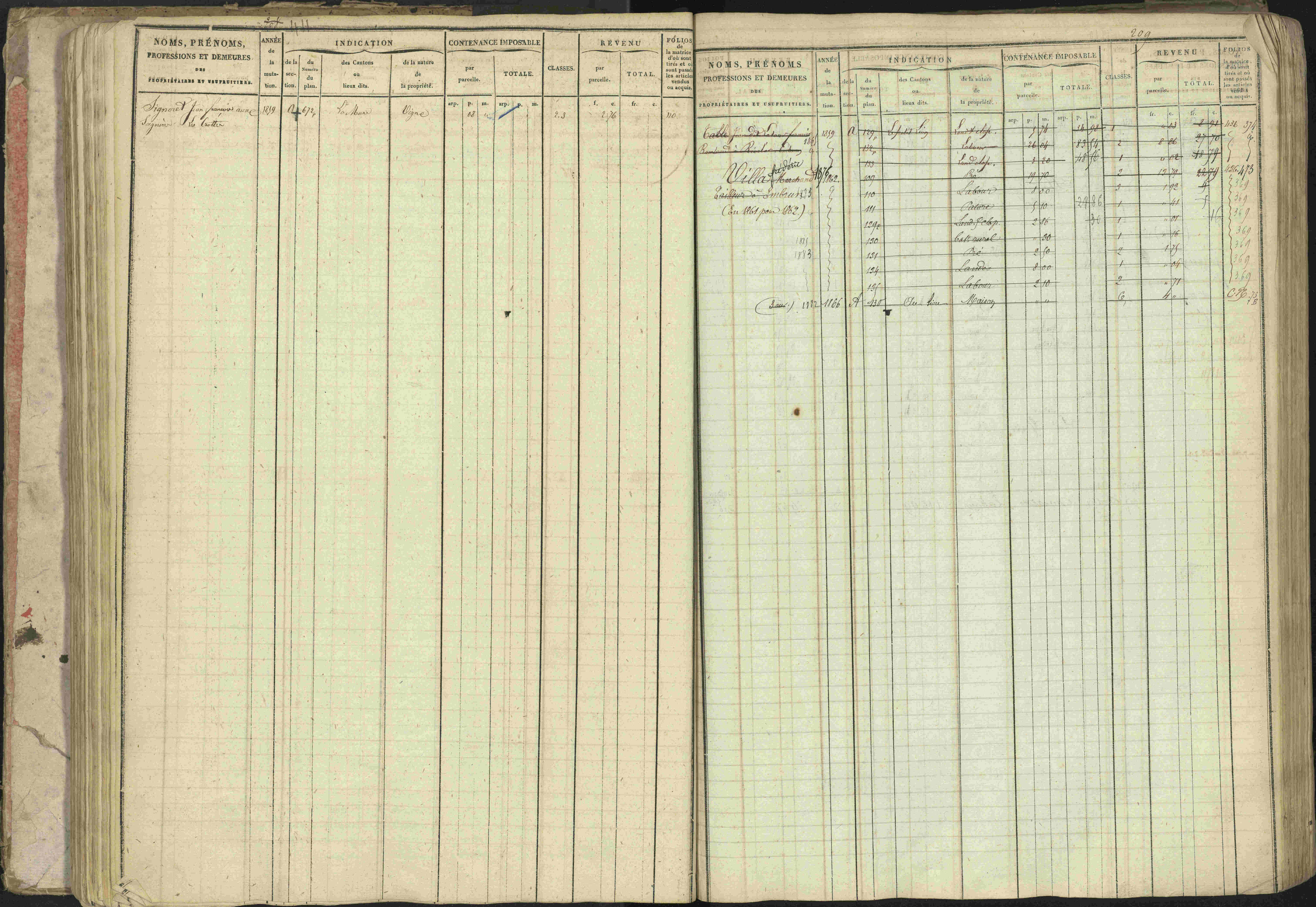 Baratier - 3 P 202/1 - 3 P 202/1 - Matrice, folios 1-440.