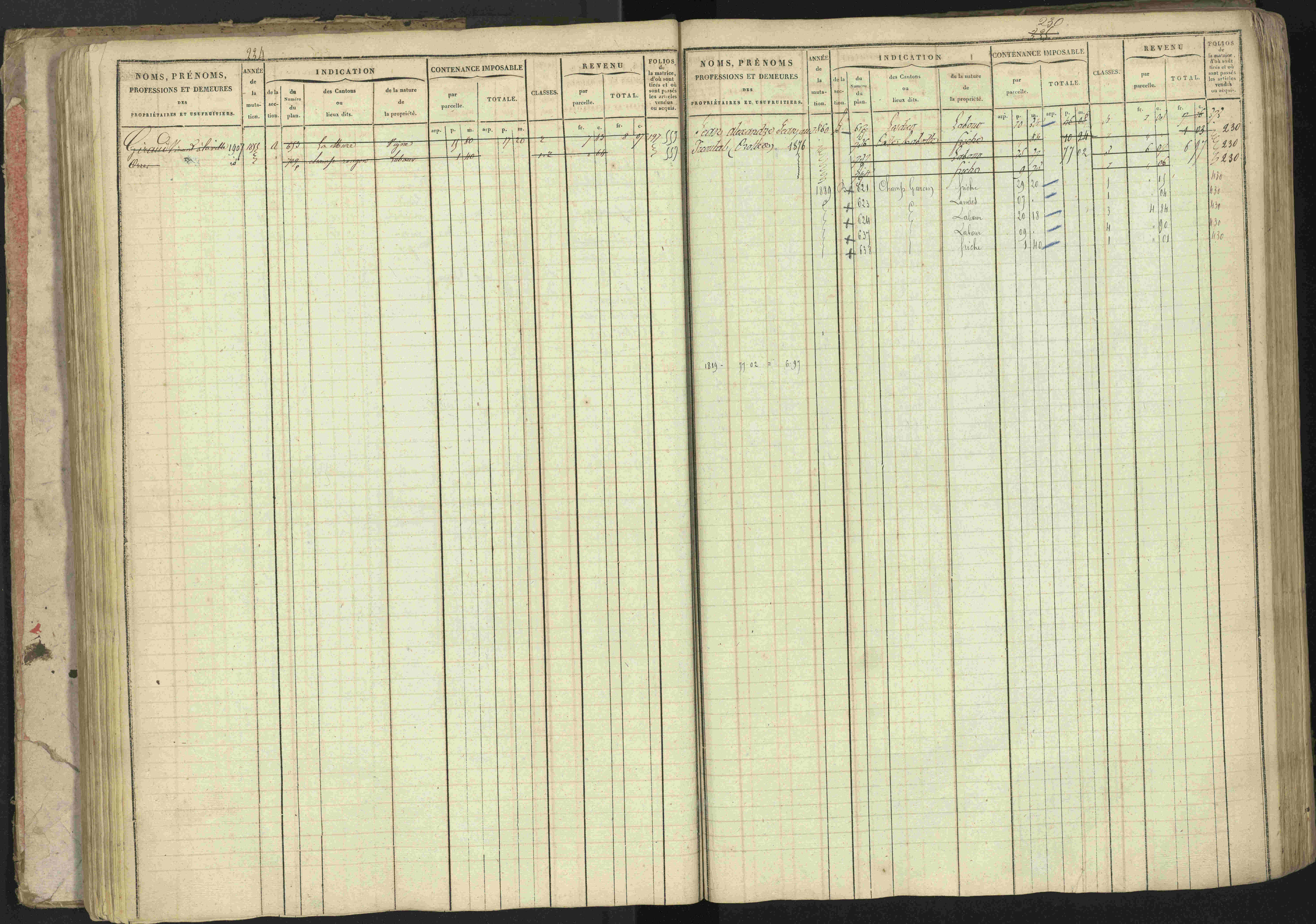 Baratier - 3 P 202/1 - 3 P 202/1 - Matrice, folios 1-440.
