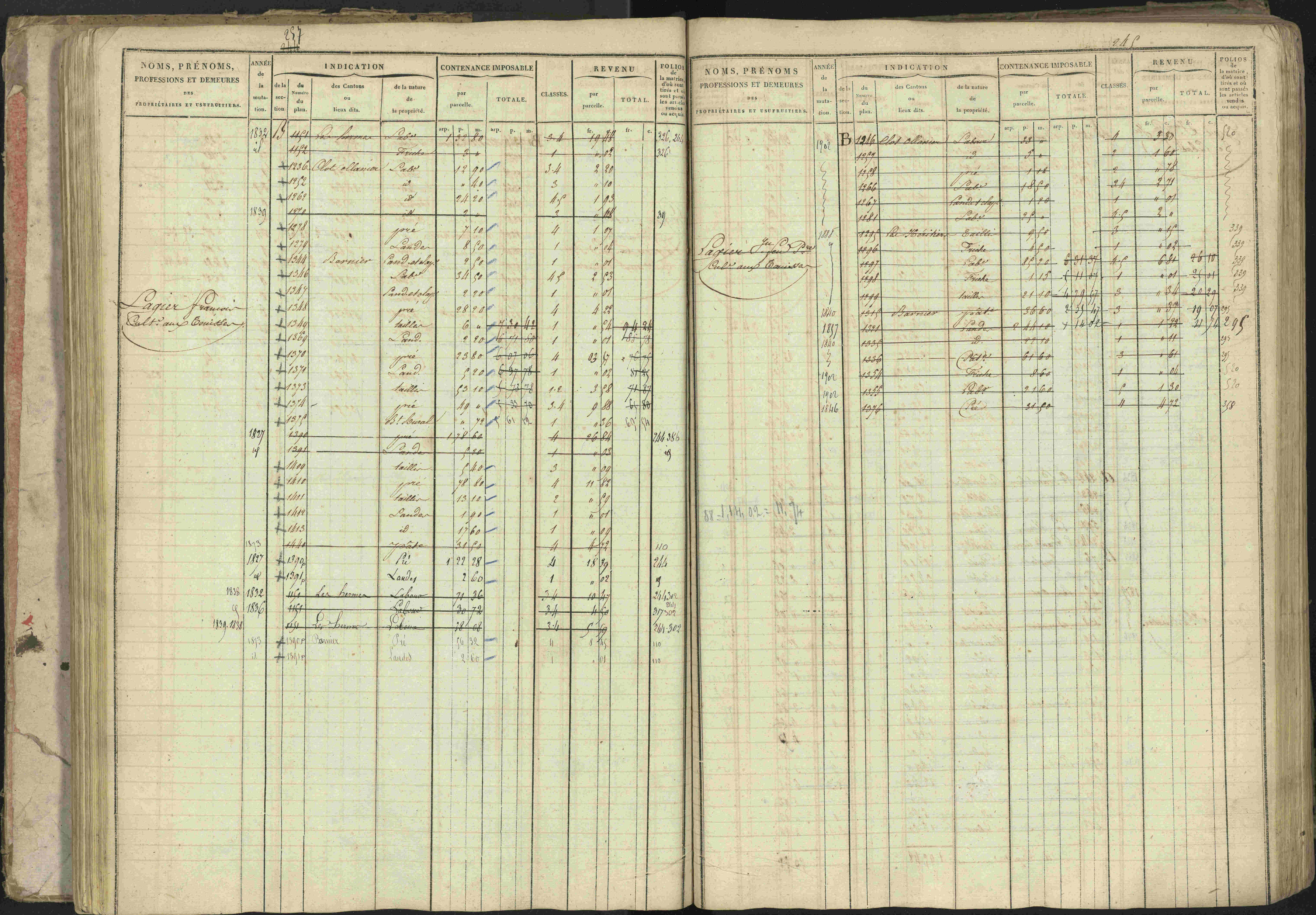 Baratier - 3 P 202/1 - 3 P 202/1 - Matrice, folios 1-440.